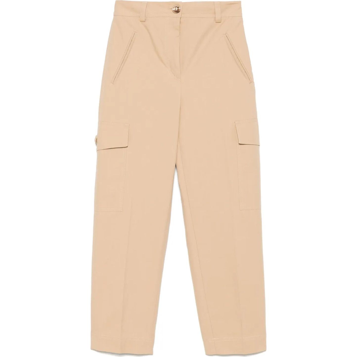 TWINSET Kelnės moterims, Ruda, Tapered trousers