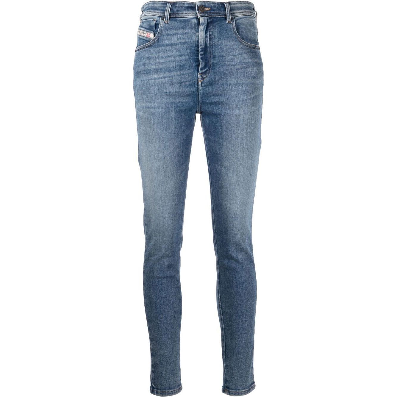 DIESEL Aptempti džinsai moterims, Mėlyna, 1984 slandy-high l.32 trousers 1