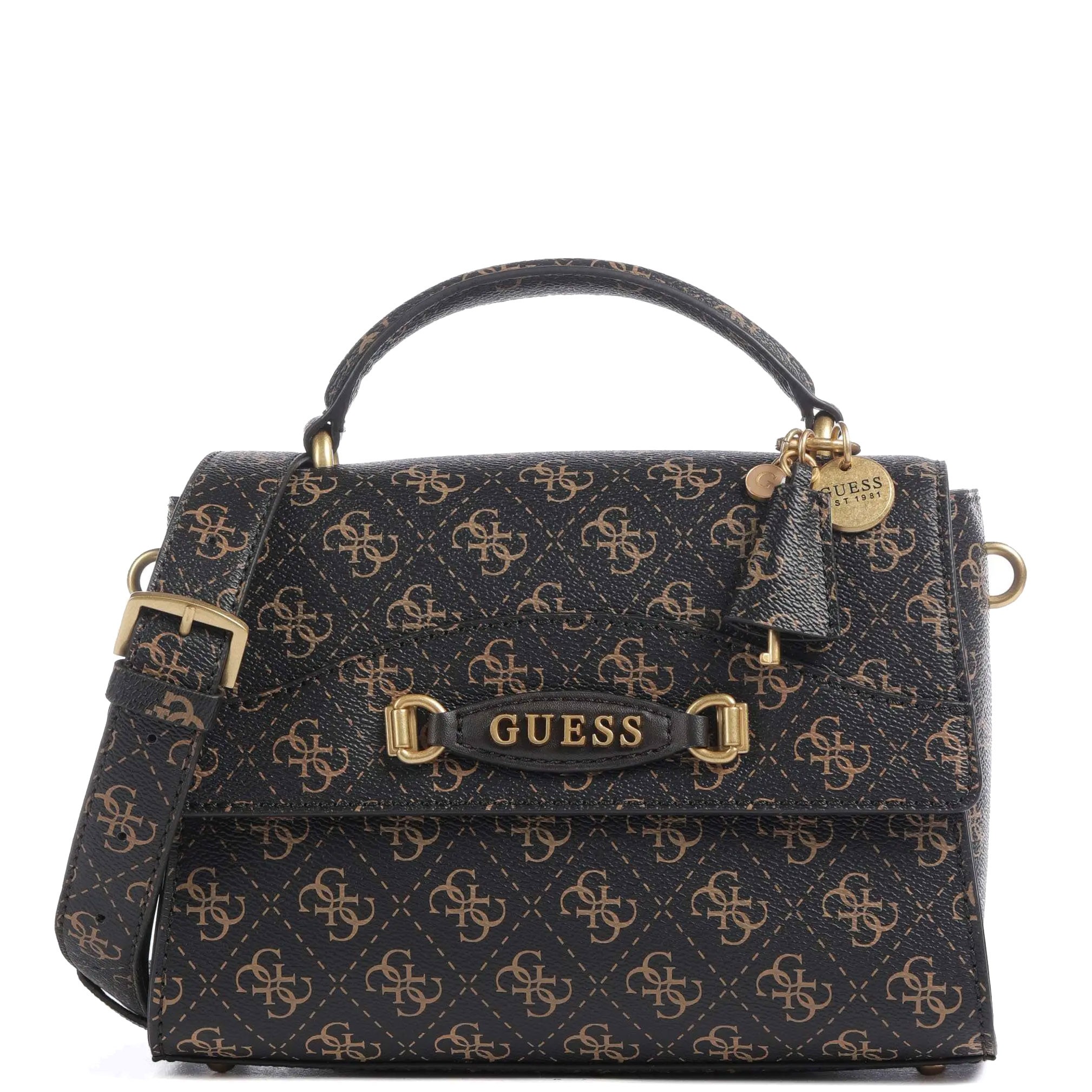 GUESS Rankinė moterims, Ruda, Emera Handle bag 1