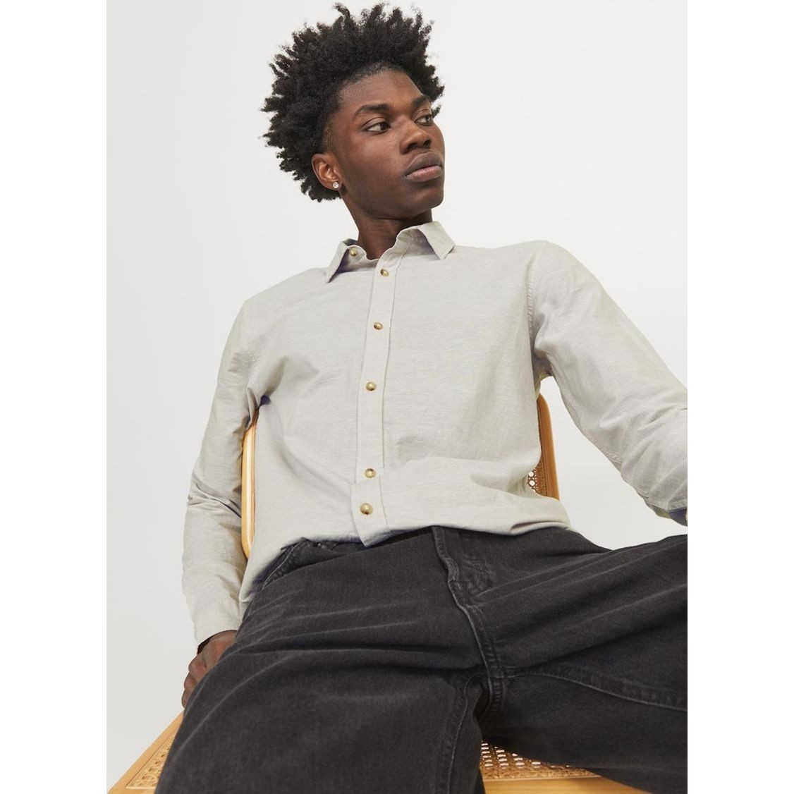 JACK & JONES Marškiniai vyrams, Ruda, Jjesummer shirts 7