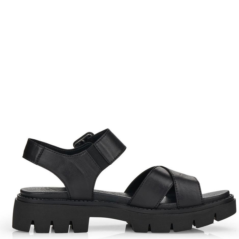 REMONTE Basutės moterims, Juoda, SANDALS, Remonte 5