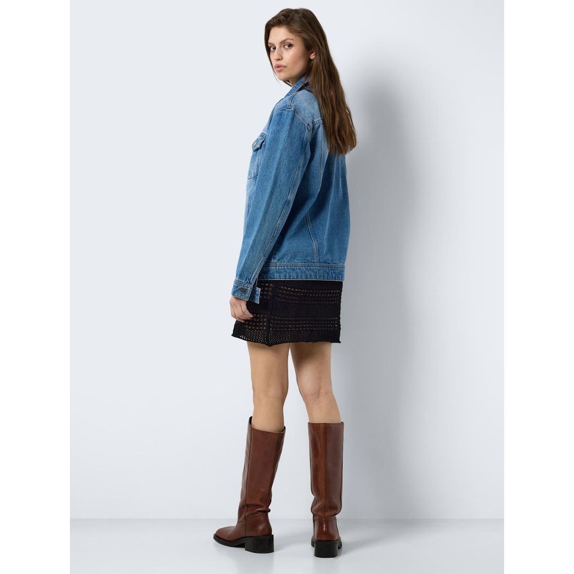 NOISY MAY Striukė moterims, Mėlyna, NMOLE L/S DENIM 6