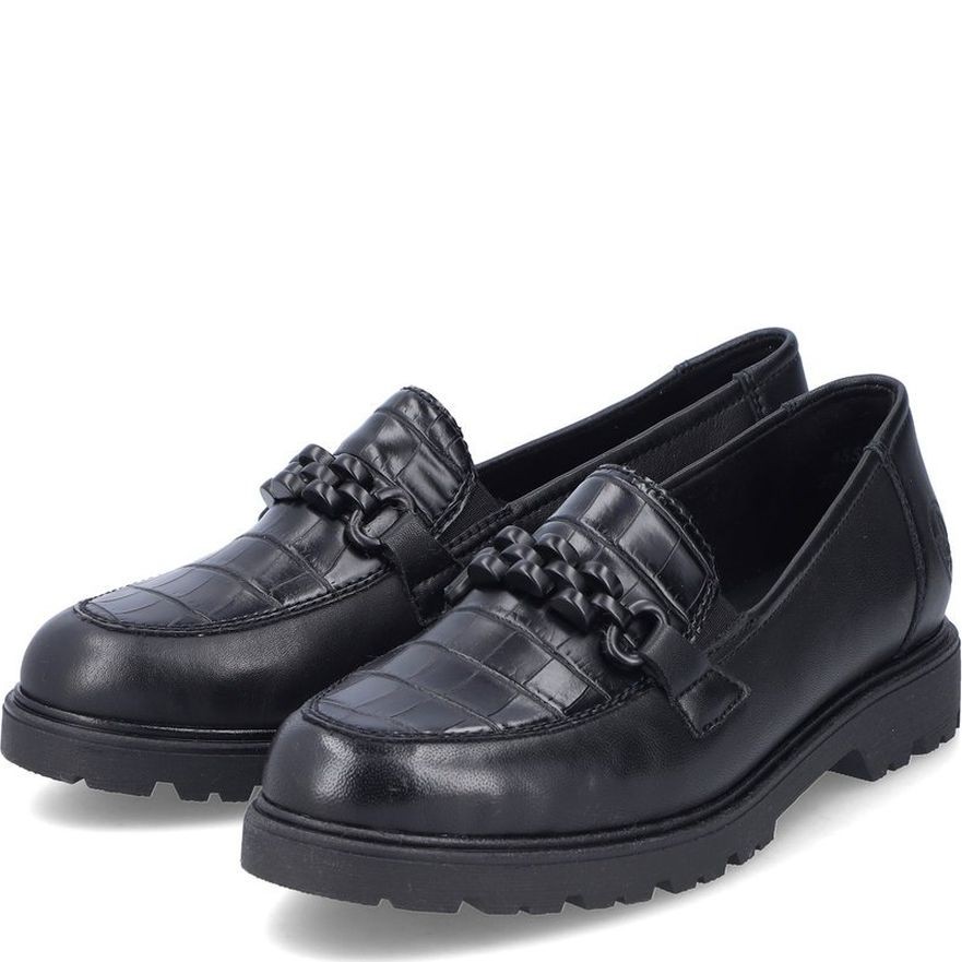 RIEKER Loaferiai moterims, Juoda, Ladies shoes 7