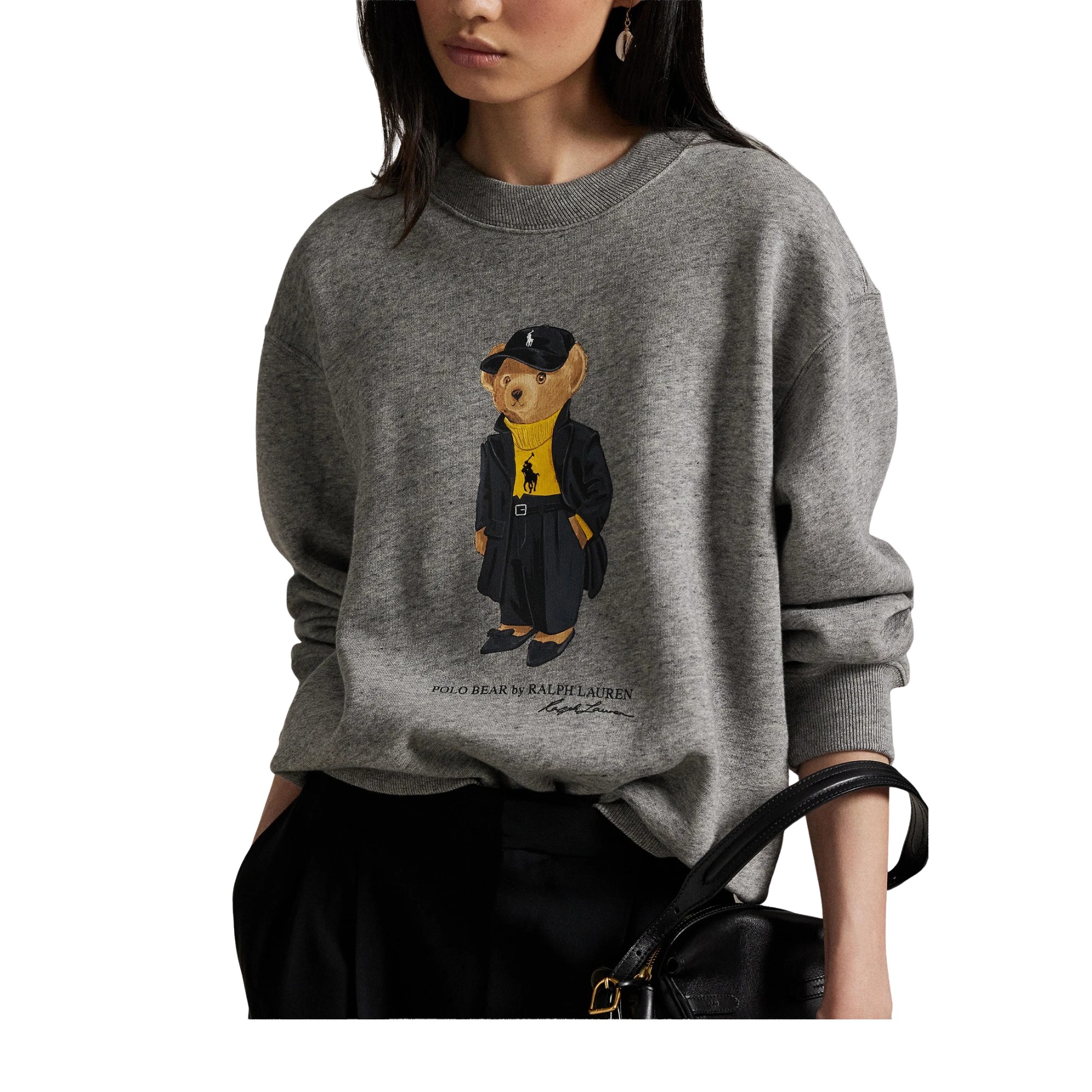 POLO RALPH LAUREN Sportinis nertinis moterims, Pilka, Knit sweatshirt 2