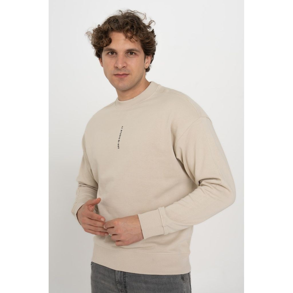 JACK & JONES Megztinis vyrams, Smėlio, Micah sweat crew neck 4