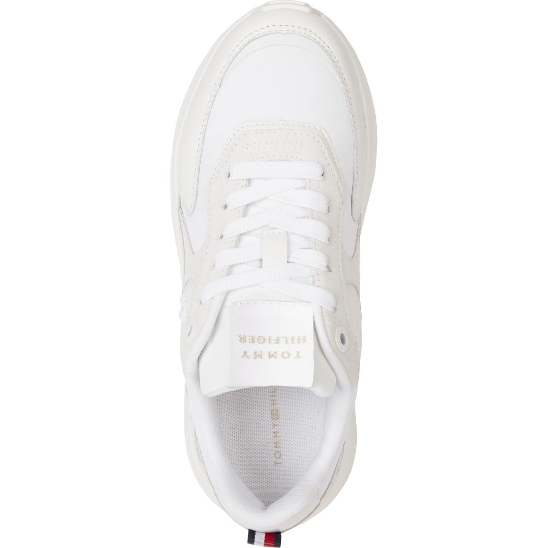 TOMMY HILFIGER Sportiniai bateliai moterims, Balta, Elevated chunky runner shoe 5