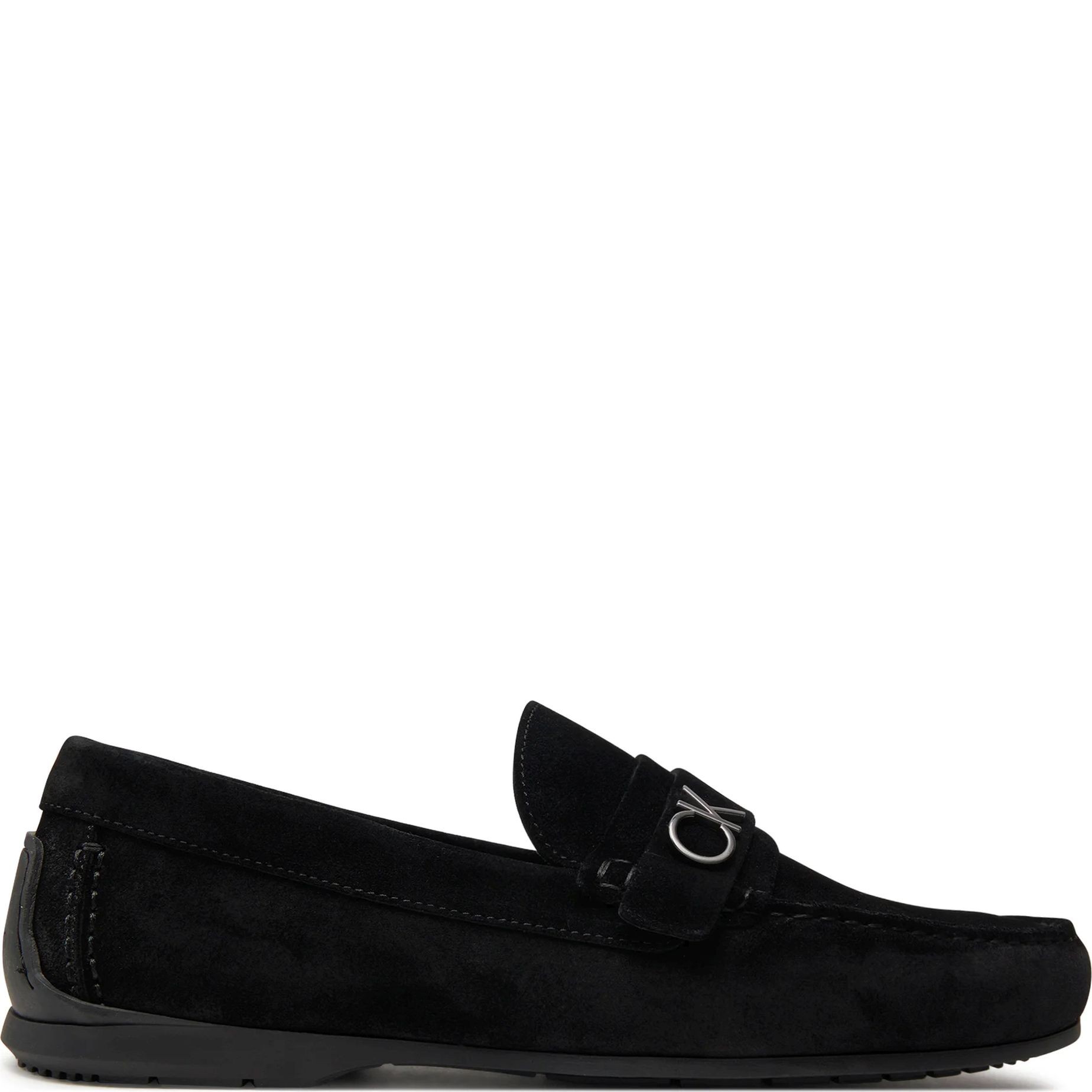 CALVIN KLEIN Mokasinai vyrams, Juoda, Driving bold logo mocasins 2