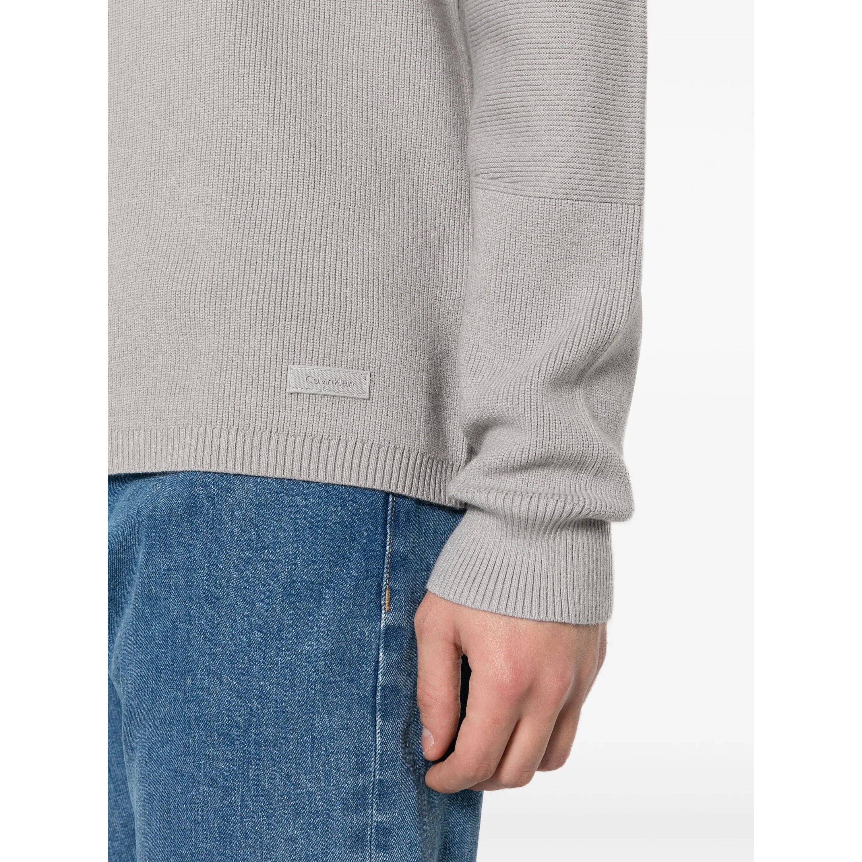 CALVIN KLEIN Megztinis vyrams, Pilka, Cardigan sweater 4