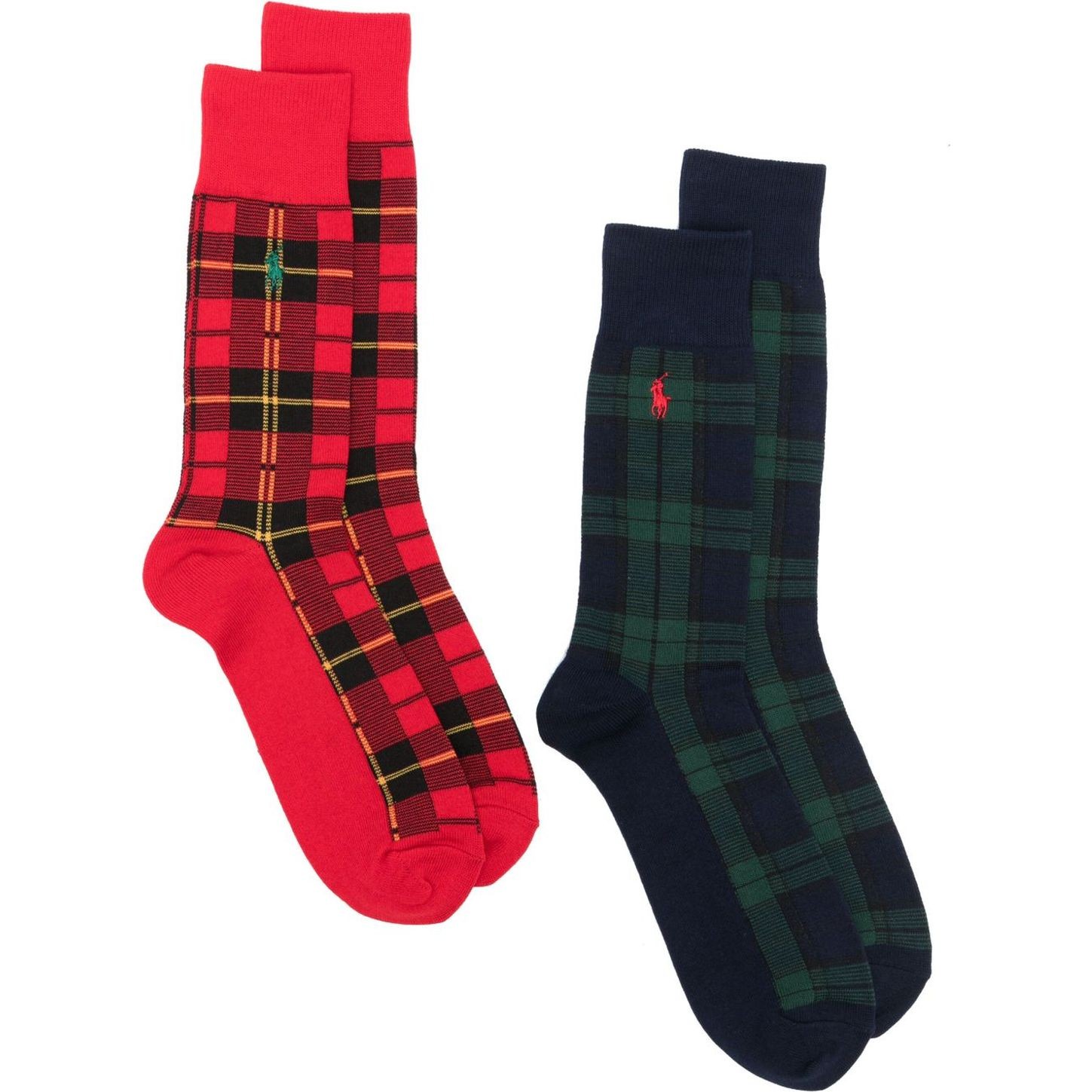 POLO RALPH LAUREN Kojinės vyrams, Mėlyna, Bear crew sock 2 pack 1