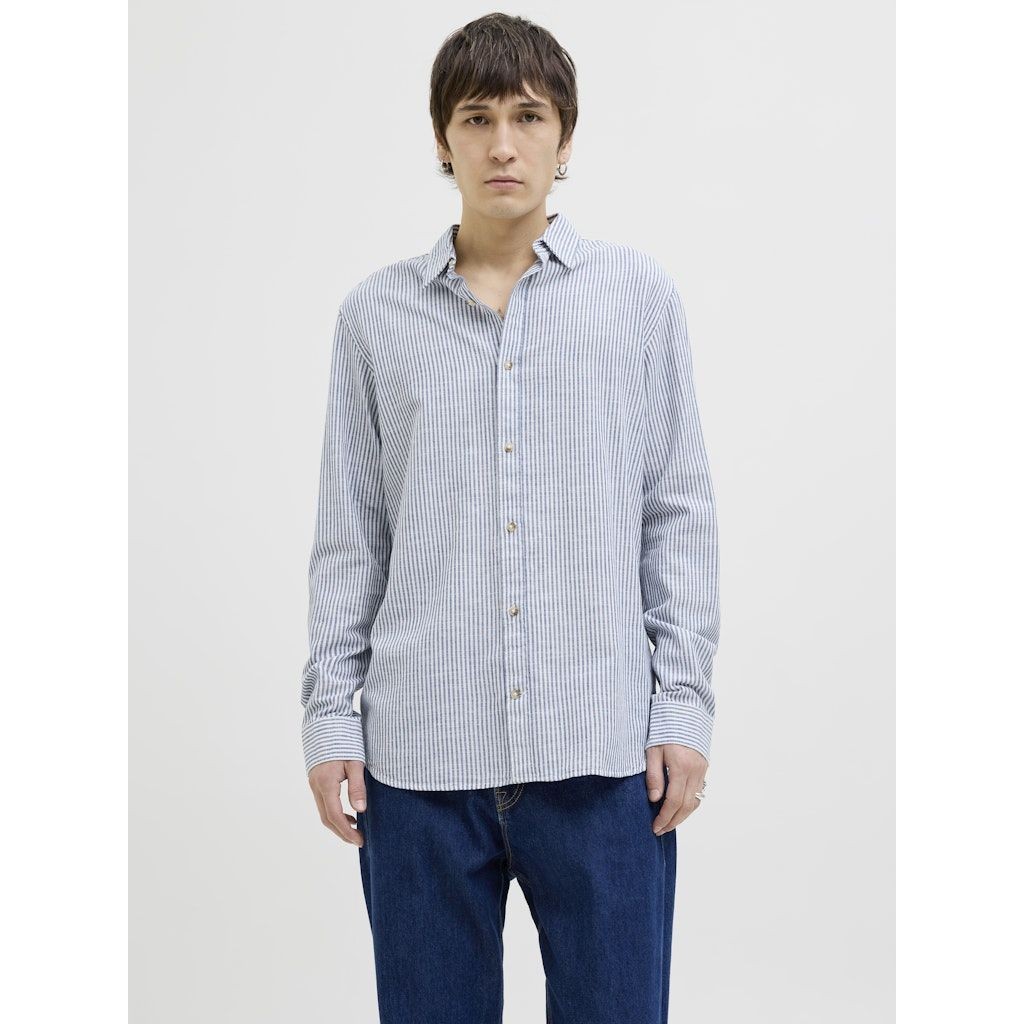 JACK & JONES Marškiniai ilgomis rankovėmis vyrams, Mėlyna, Summer shirt 2