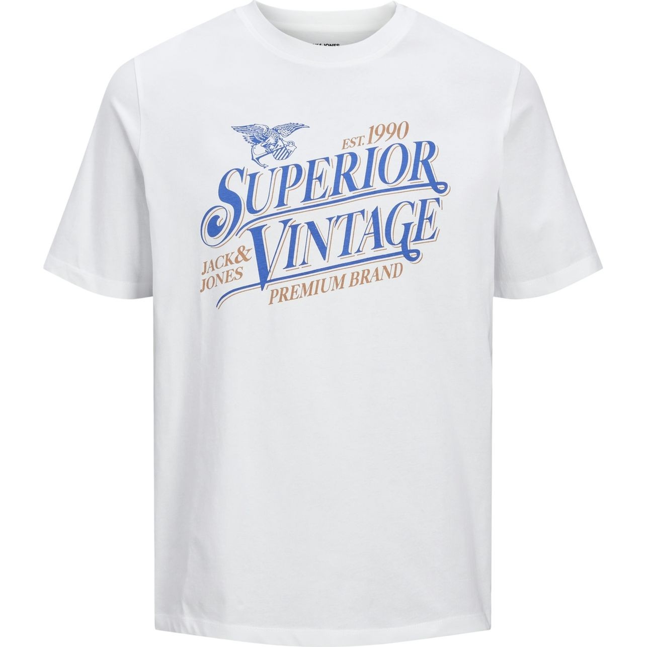 JACK & JONES Marškinėliai vyrams, Balta, JPRSTAR TEE SS CREW