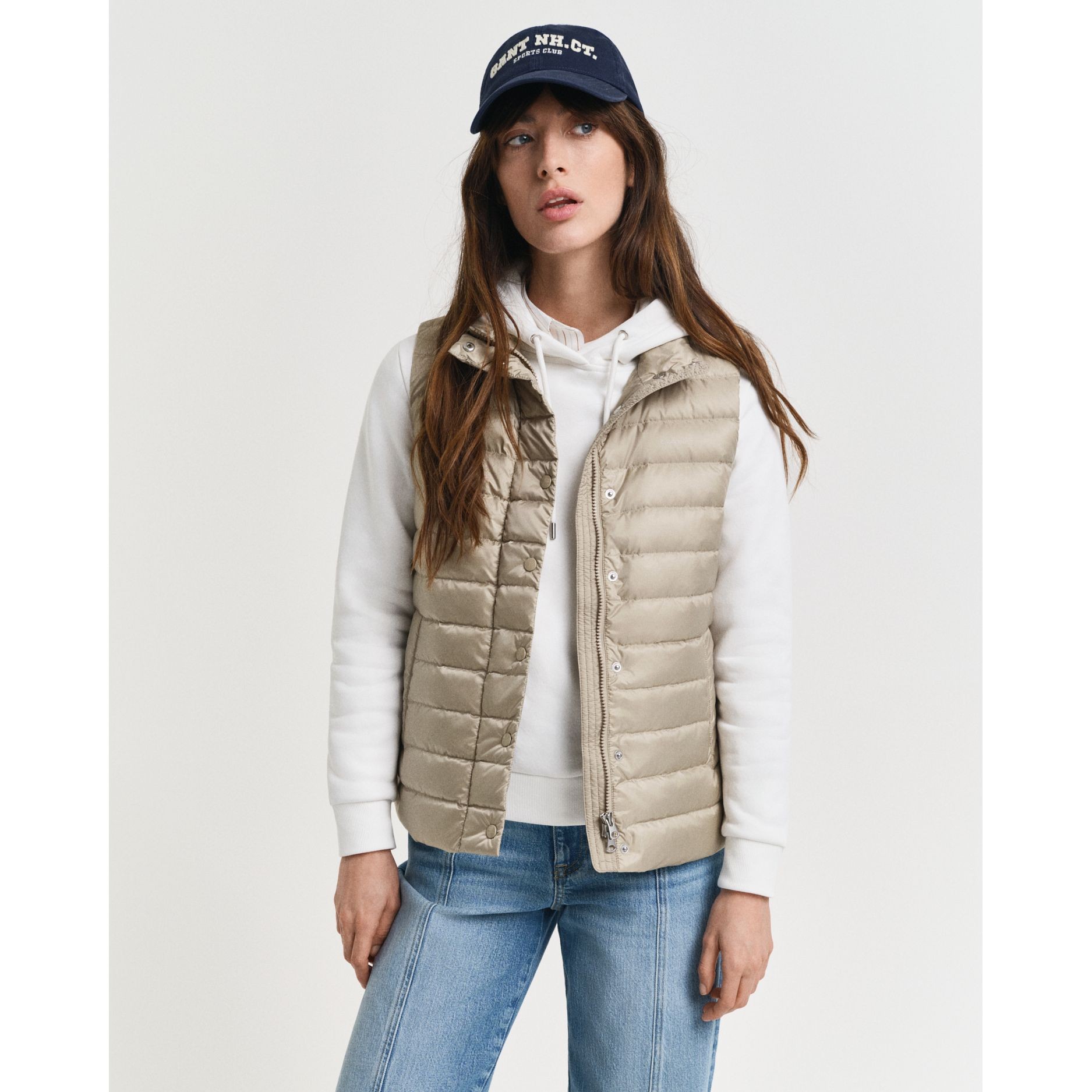 GANT Liemenė moterims, Smėlio, Light down Vest 2