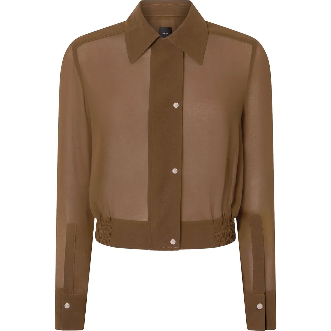 PINKO Marškiniai ilgomis rankovėmis moterims, Žalia, Cin cin shirt 1