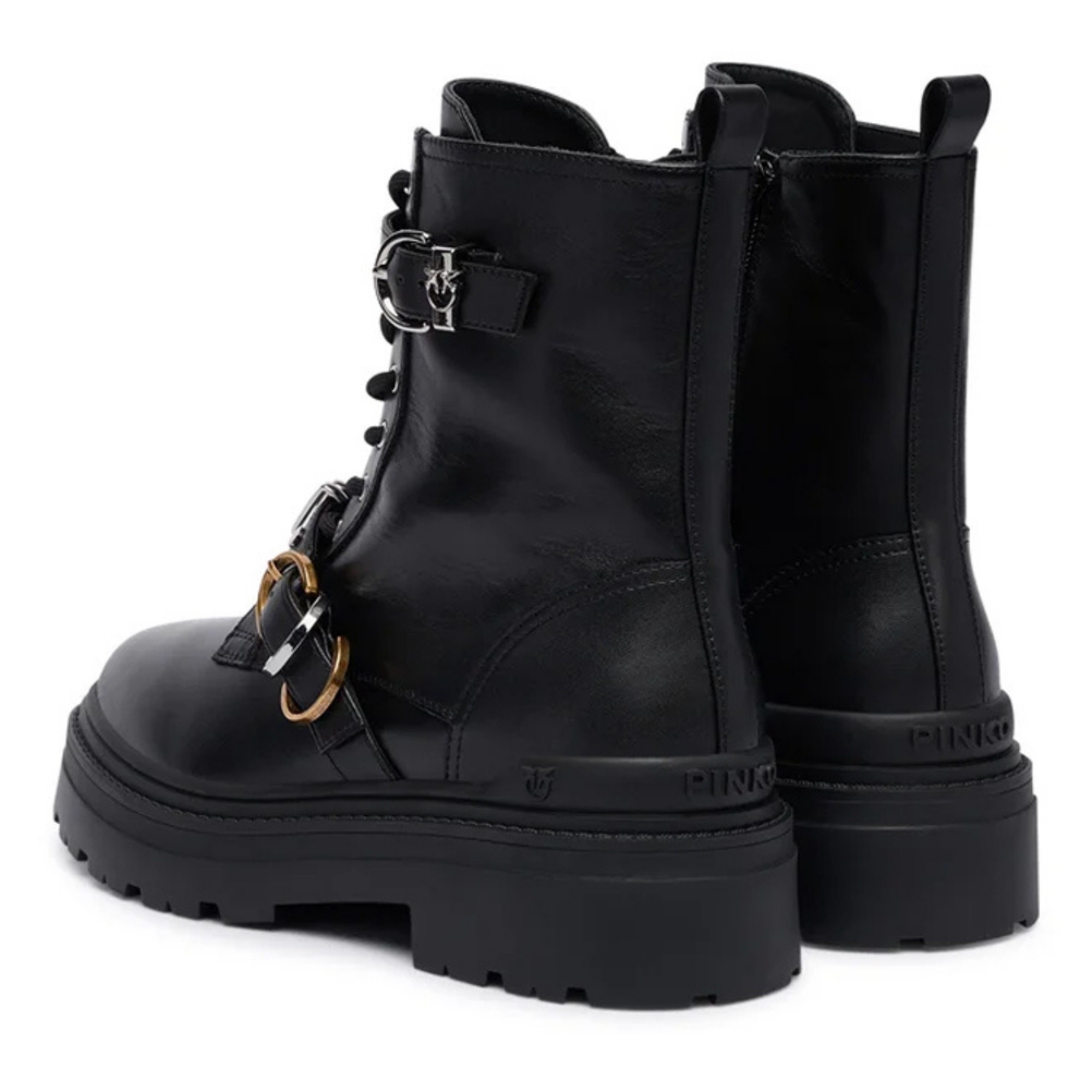 PINKO Aulinukai moterims, Juoda, Mia 19 - ankle boot calf leath 3