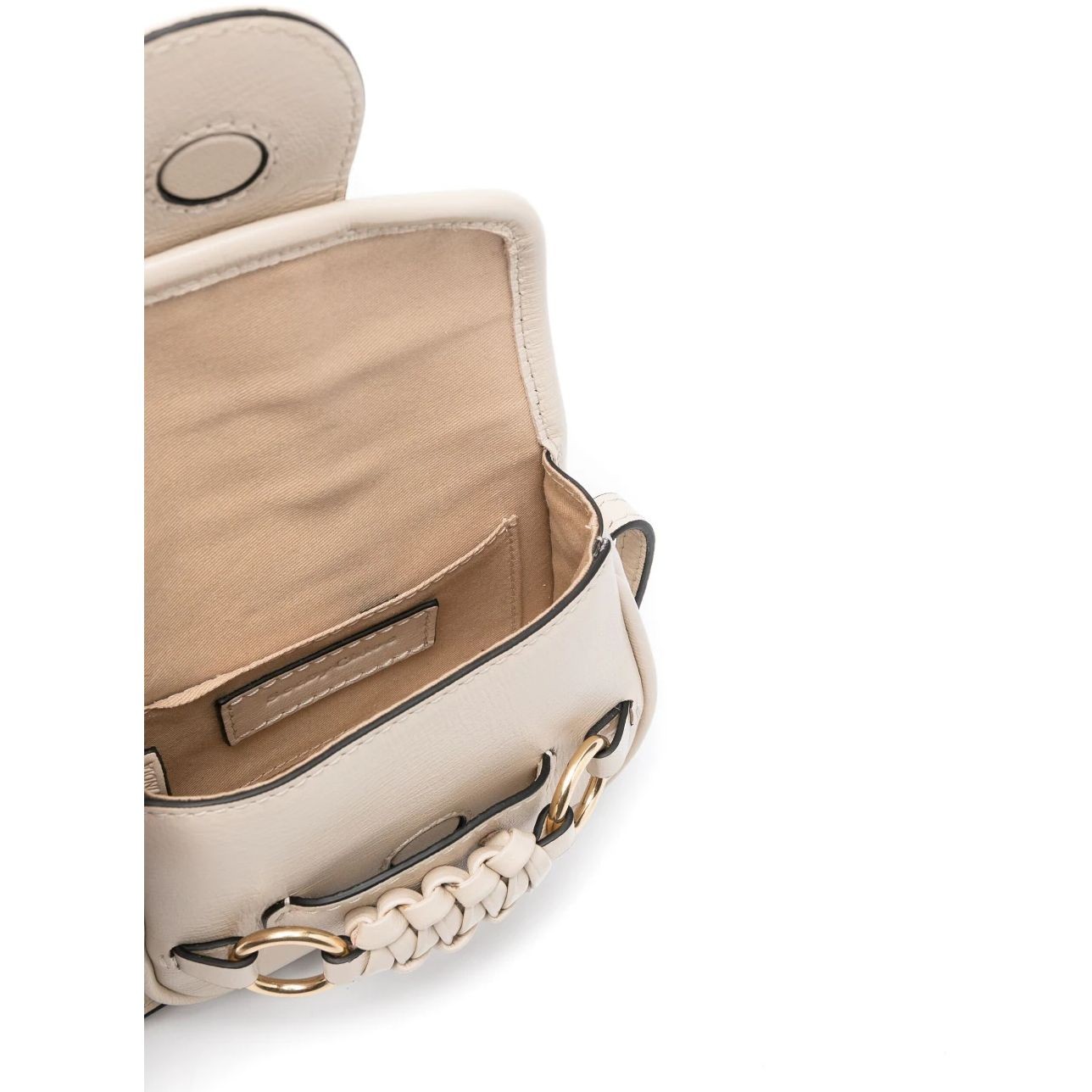 SEE BY CHLOE Rankinė per petį moterims, Smėlio, Saddie micro satchel 4