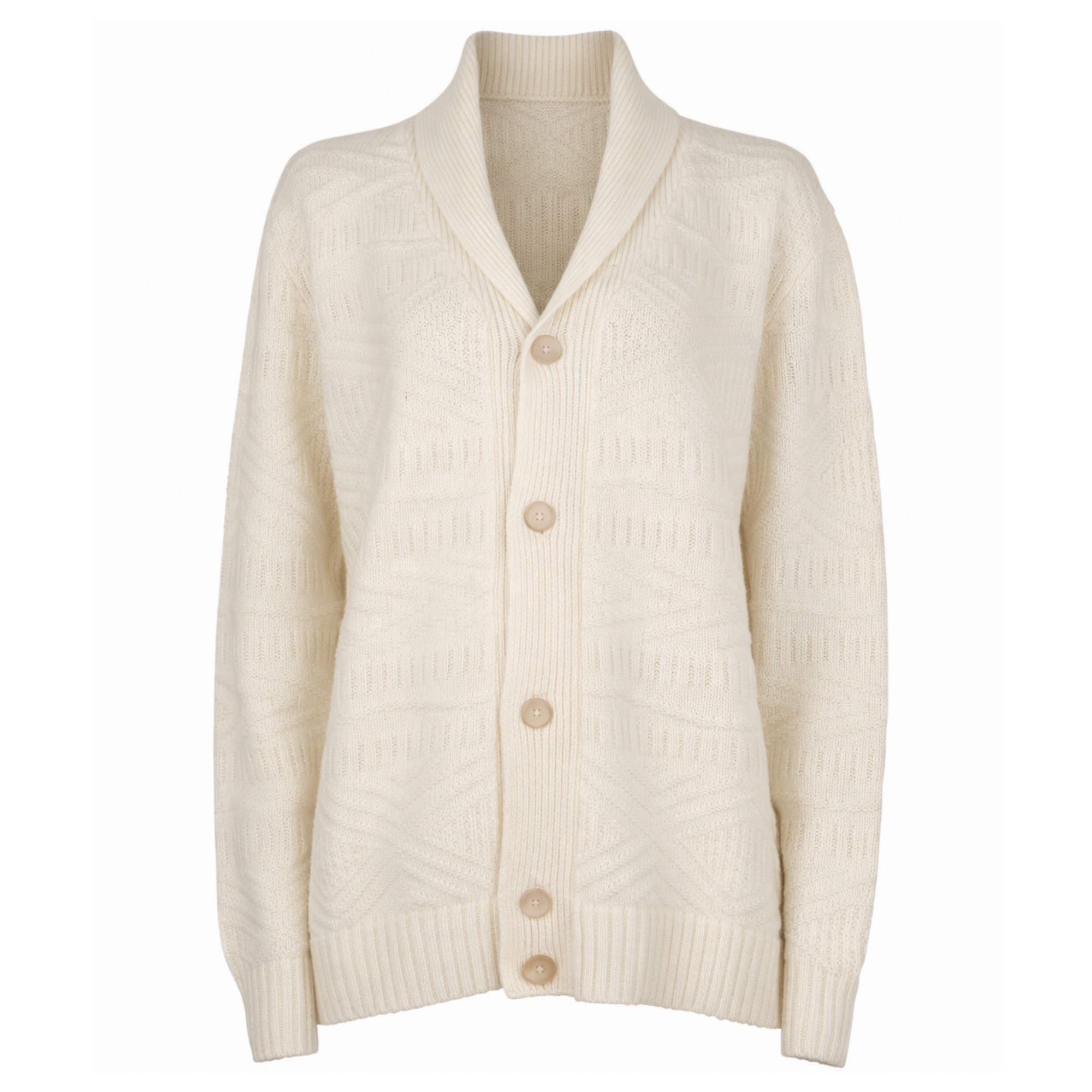 SERGIO MORETTI Kardiganas vyrams, Balta, Cardigans 1