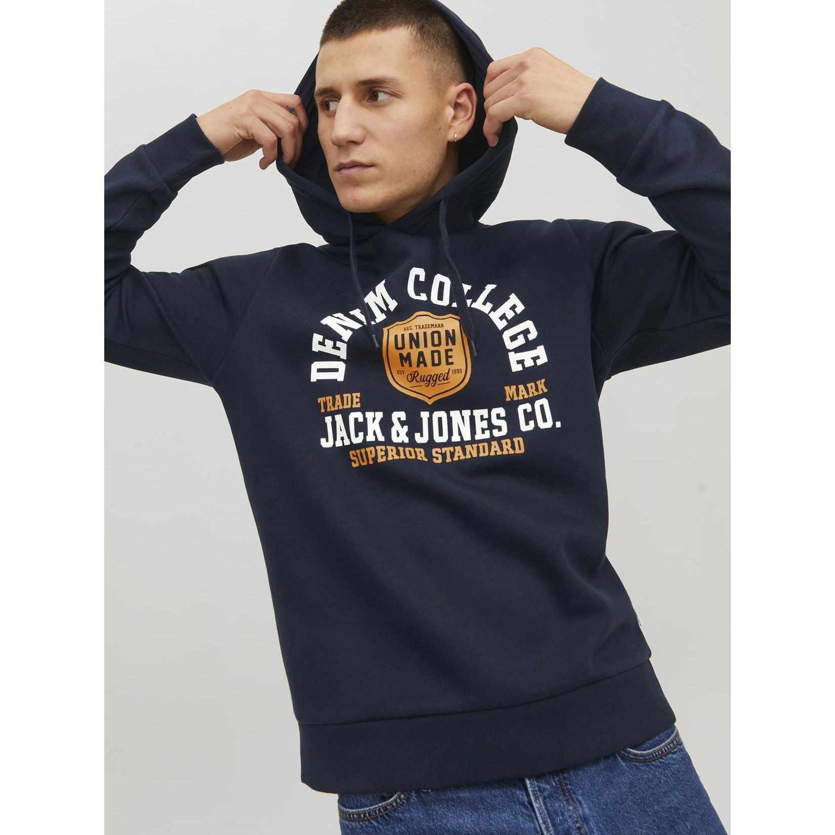JACK & JONES Sportinis nertinis vyrams, Mėlyna, Džemperis 4