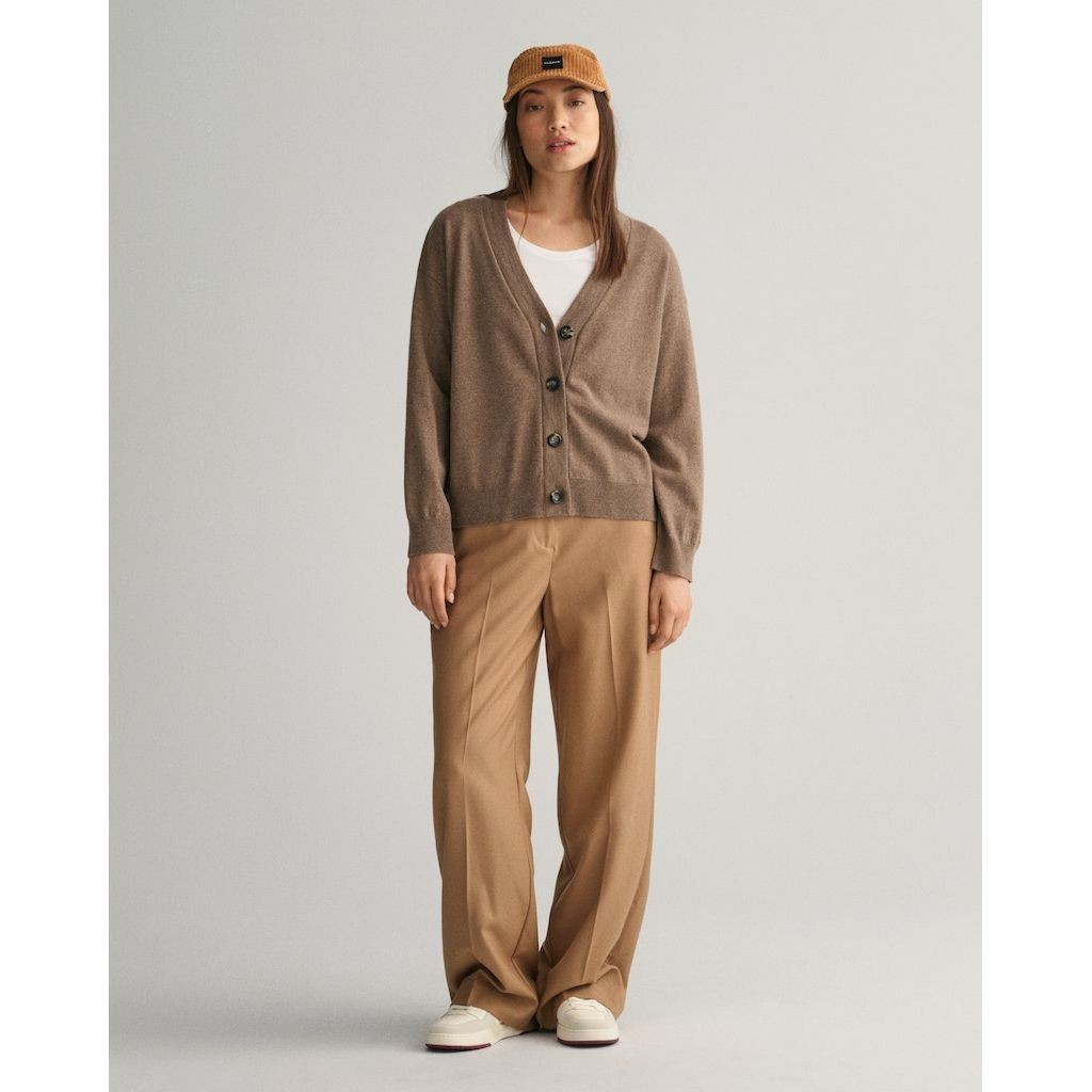 GANT Megztinis moterims, Ruda, D1. SUPERFINE LAMBSwo CARDIGAN 5