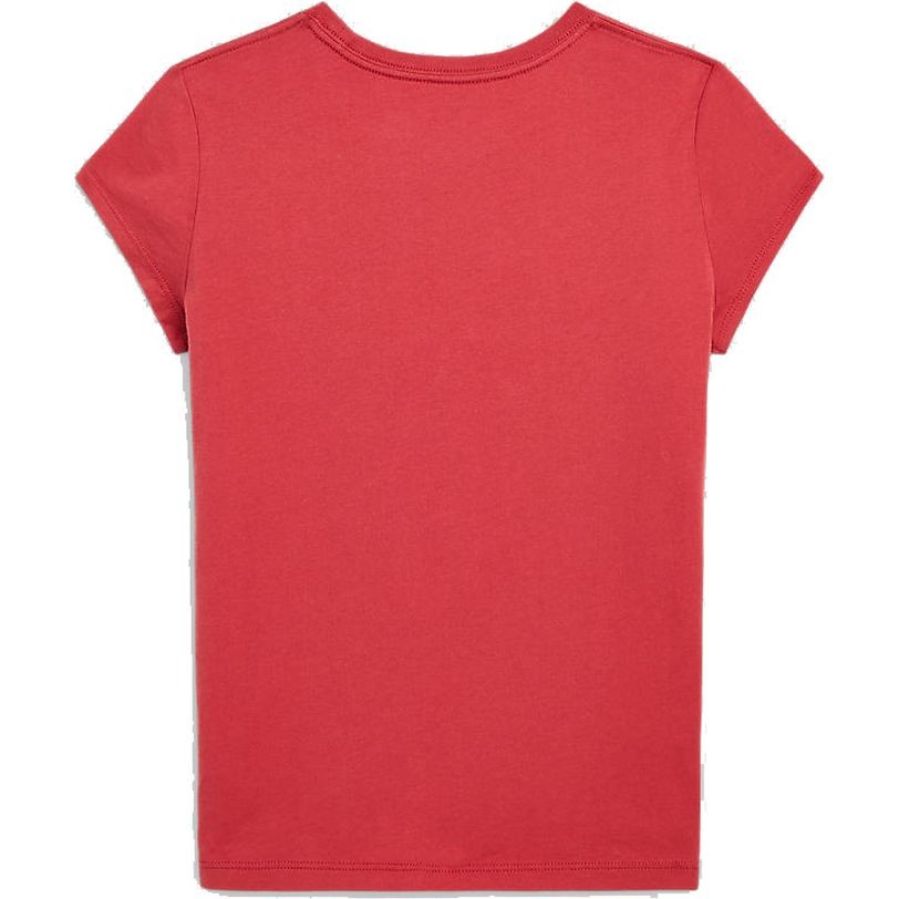 RALPH LAUREN KIDS Marškinėliai trump. rankovėmis mergaitėms, Raudona, Short sleeve bear tee (7-16) 2