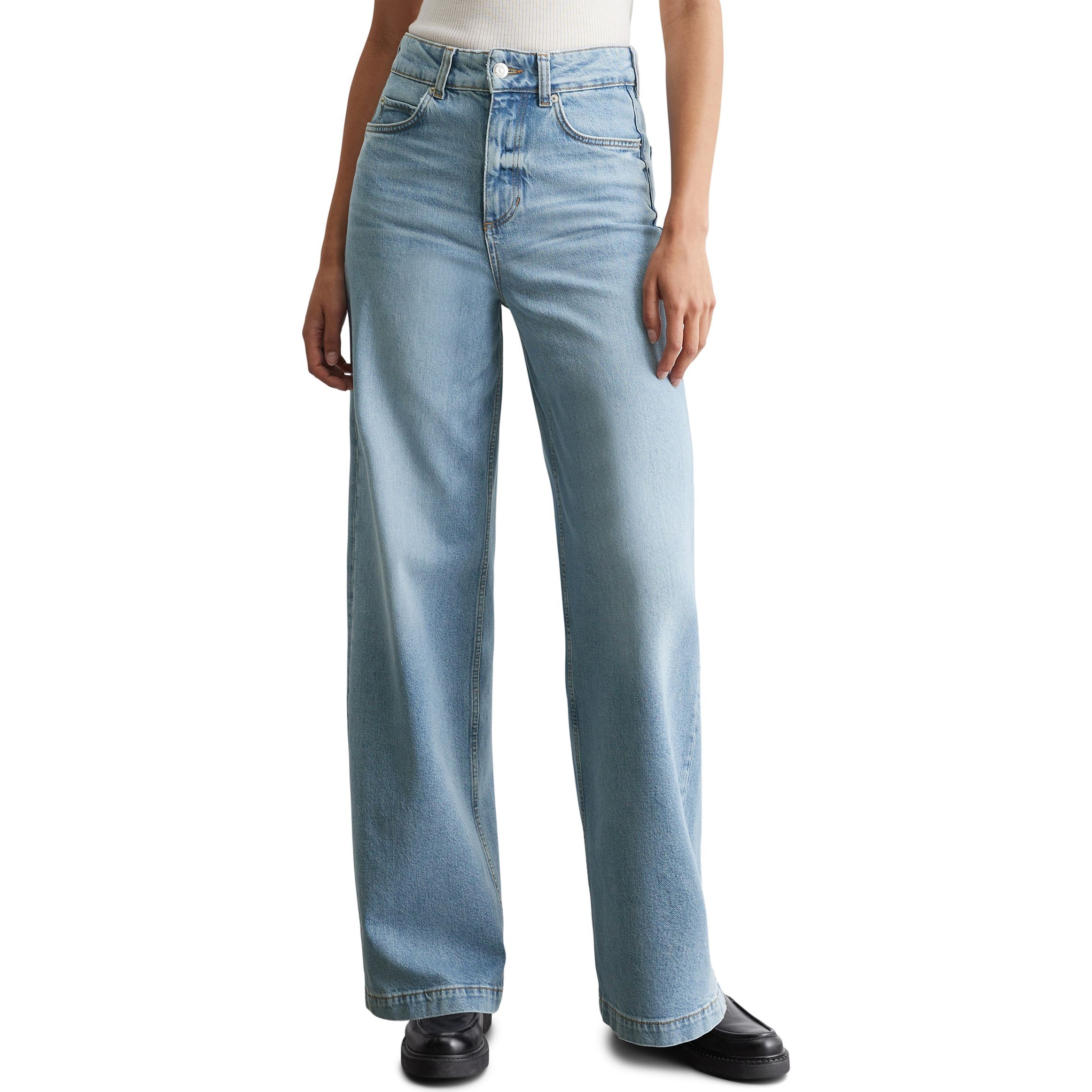 MARC O'POLO Platūs džinsai moterims, Mėlyna, Wide leg 500910212067 2