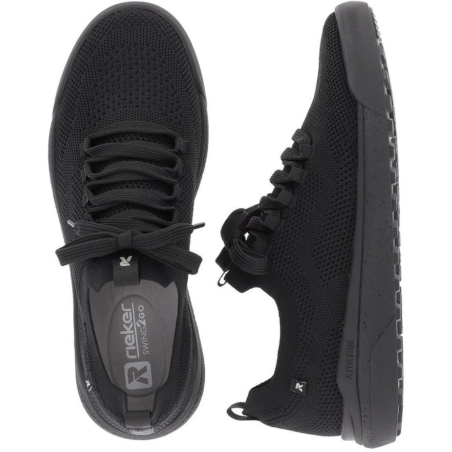 RIEKER Laisvalaikio bateliai vyrams, Juoda, LEISURE 11