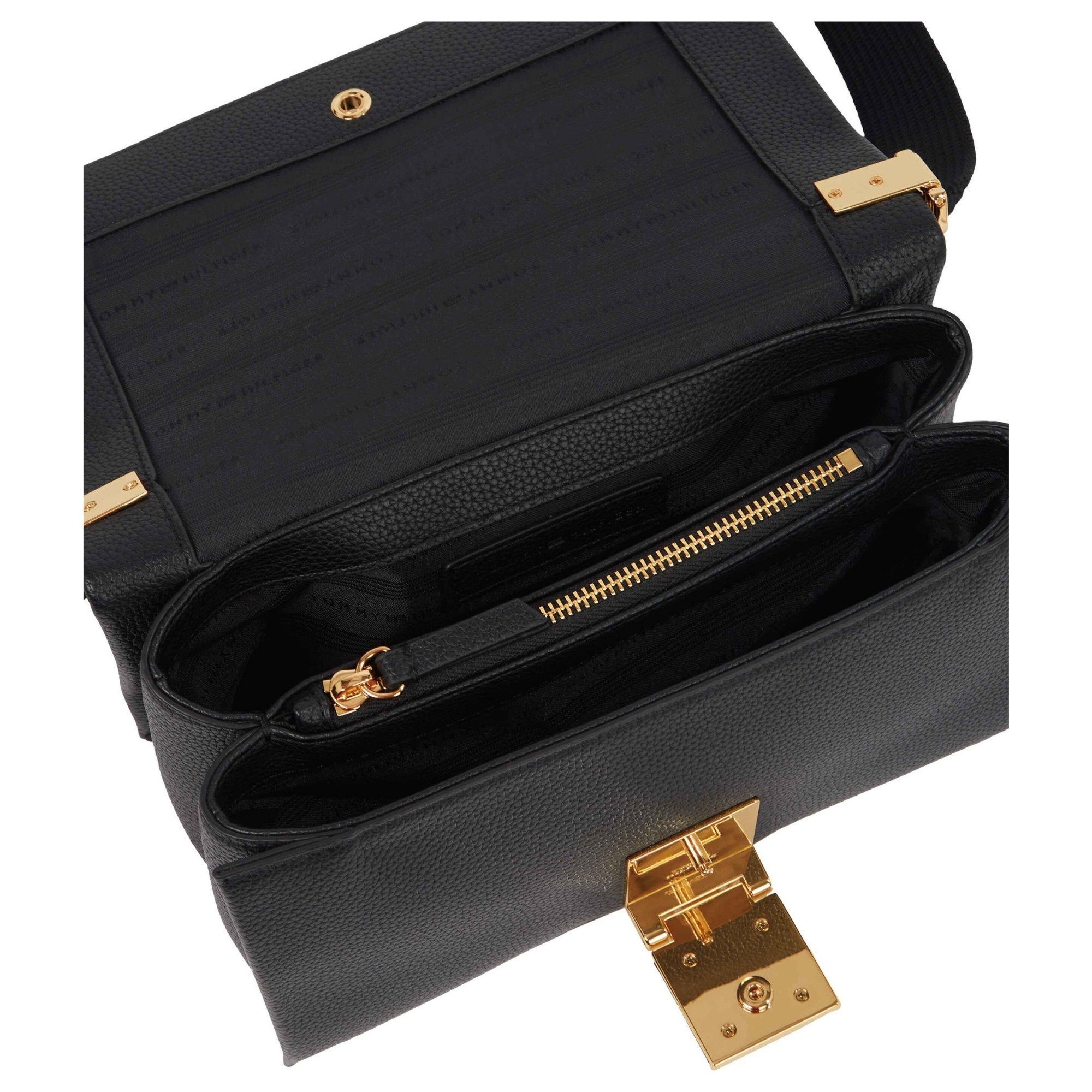 TOMMY HILFIGER Rankinė per petį moterims, Juoda, TH her med crossover 4