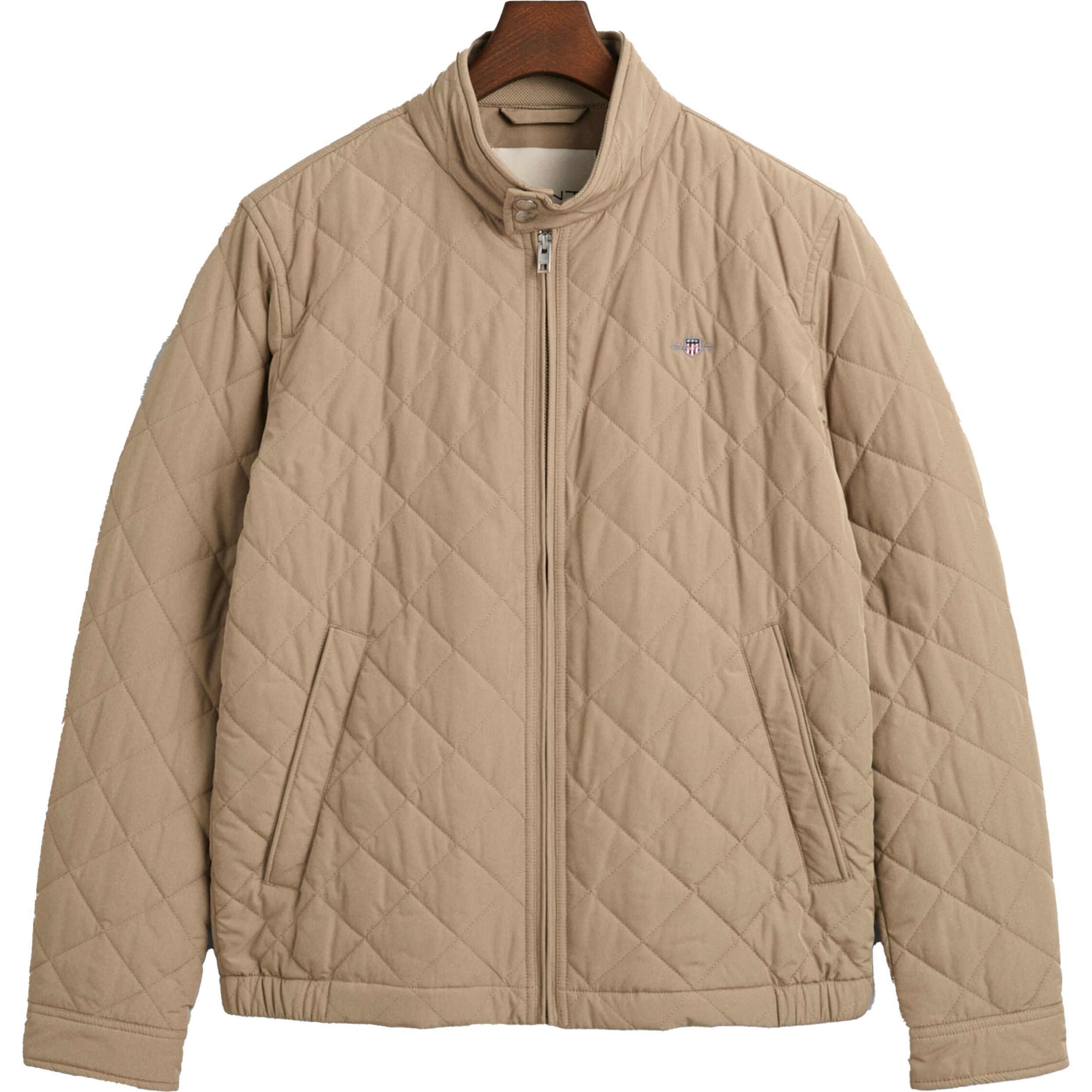 GANT Striukė vyrams, Smėlio, QUILTED WINDCHEATER