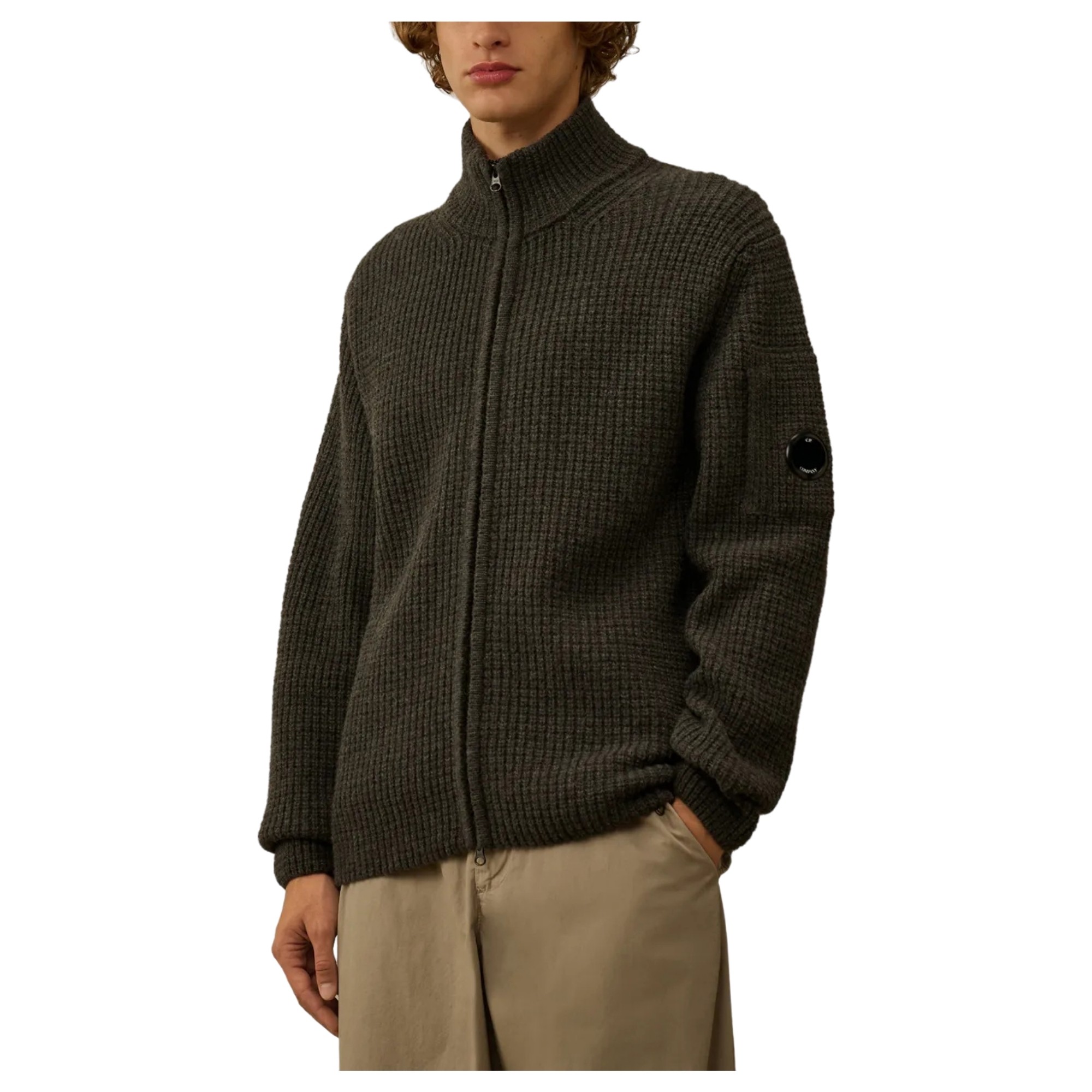 C.P. COMPANY Kardiganas vyrams, Ruda, Cardigan 2