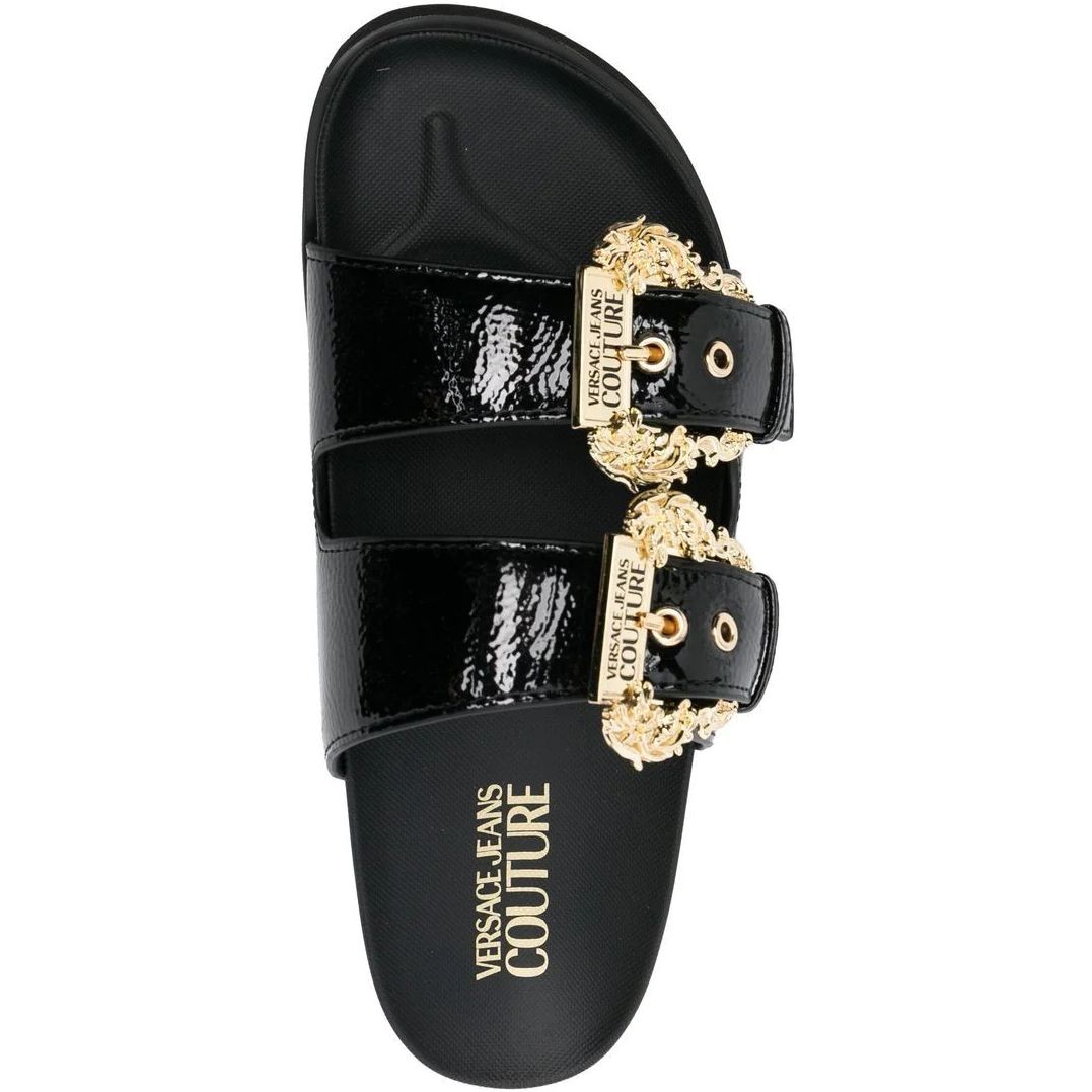 VERSACE JEANS CUTURE Klumpės moterims, Juoda, Fondo arizona sandals 4