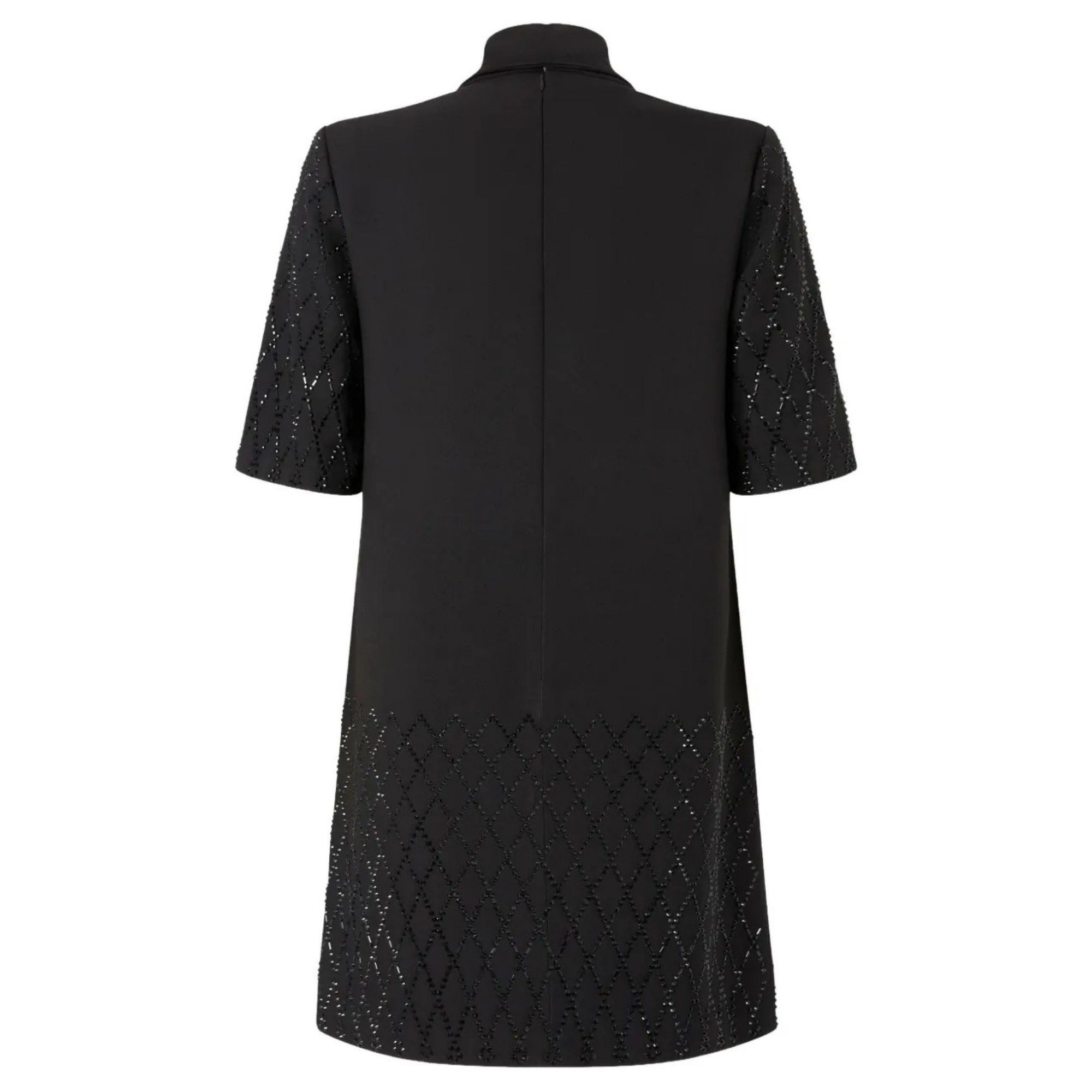 PINKO Mini suknelė moterims, Juoda, Lipogramma dress 2