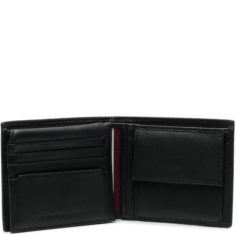 TOMMY HILFIGER Piniginė vyrams, Juoda, TH PREMIUM CC FLAP AND COIN 3