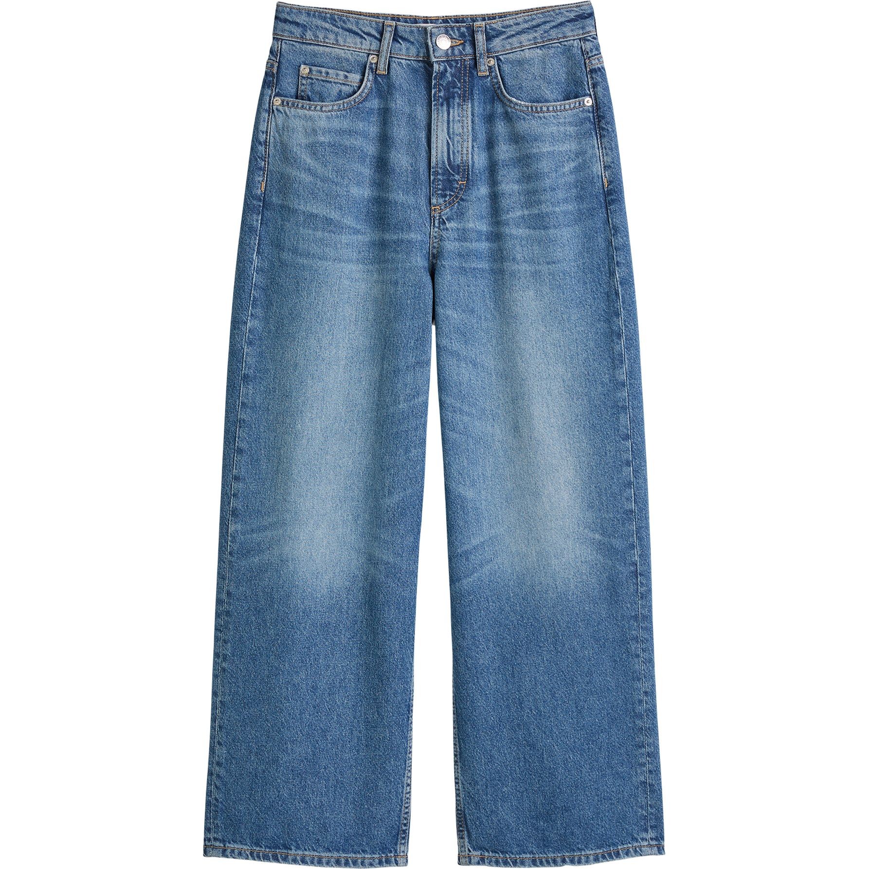 MARC O'POLO Platūs džinsai moterims, Mėlyna, Wide leg M02907812091 1