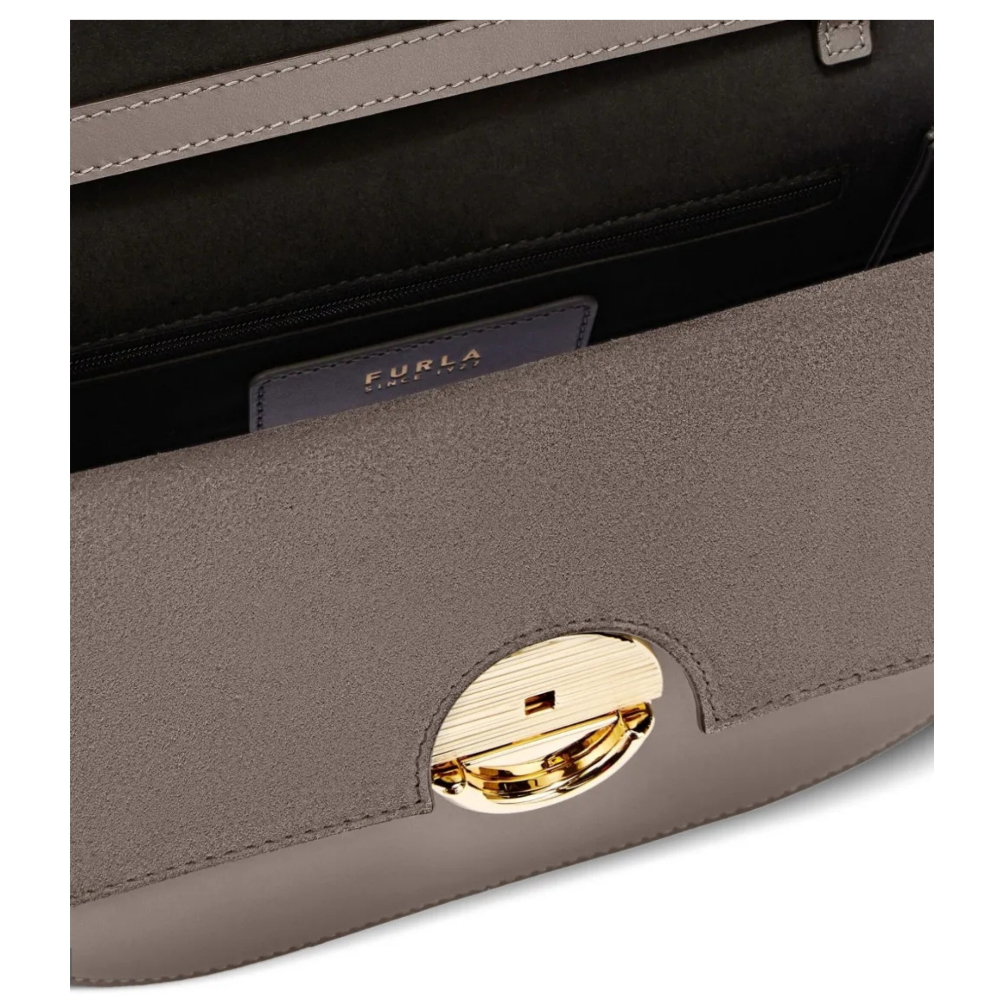 FURLA Rankinė per petį moterims, Pilka, Furla sfera s crossbody round 4