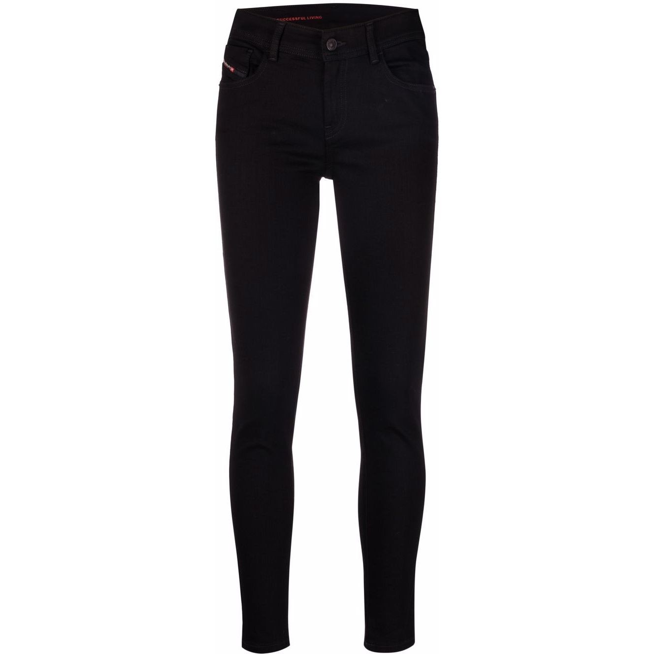 DIESEL Aptempti džinsai moterims, Juoda, Slandy l.32 trousers 1