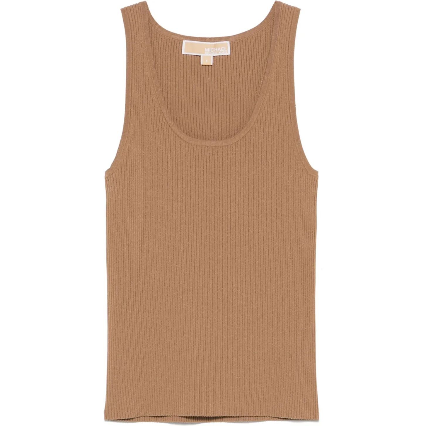 MICHAEL KORS Marškiniai be rankovių moterims, Ruda, Racer-back tank top 1