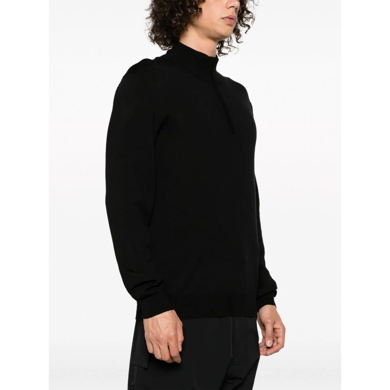 J.LINDEBERG Sportinis nertinis vyrams, Juoda, Kiyan quarter zip sweater 2