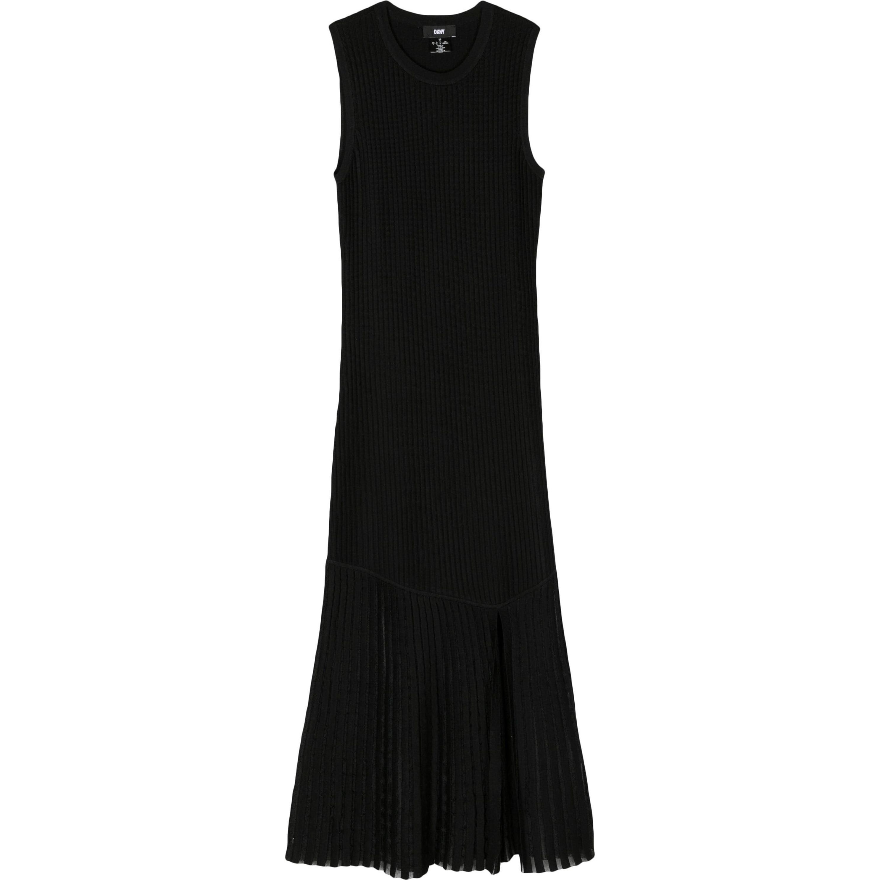 DKNY Maxi suknelė moterims, Juoda, S/l ribbed knit maxi dress 1