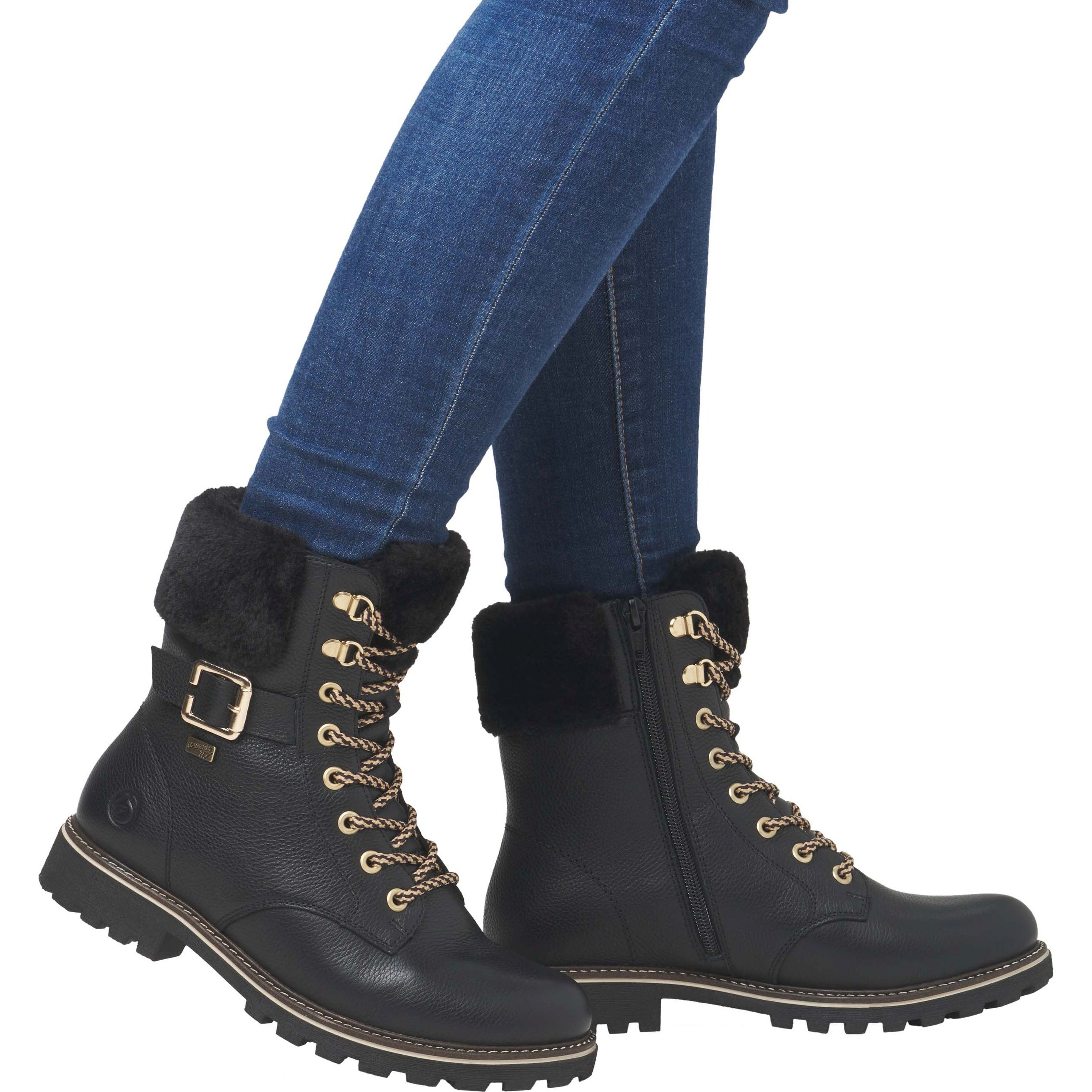 REMONTE Aulinukai moterims, Juoda, Ladies mid height boots 2