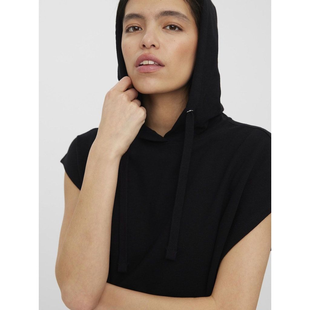 VERO MODA Megztinis moterims, Juoda, VMRENEW SL HOODIE VMA 5
