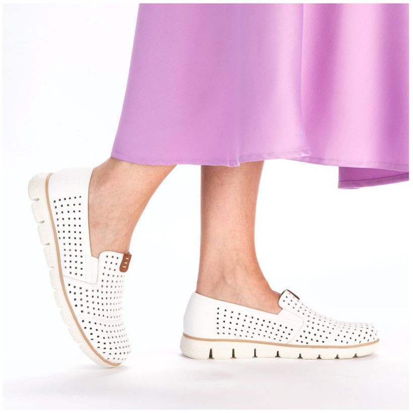 RIEKER Basutės moterims, Balta, SANDALS 4