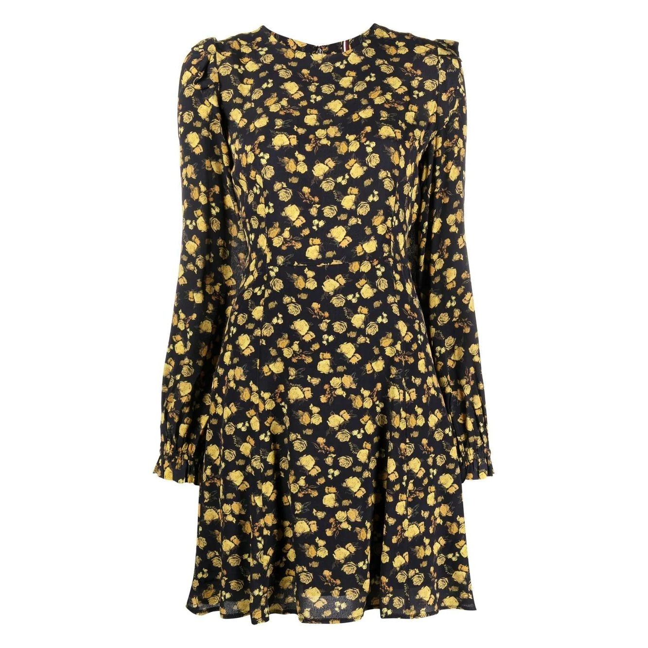 TOMMY HILFIGER Midi suknelė moterims, Marga, Moss crepe rose short dress 1