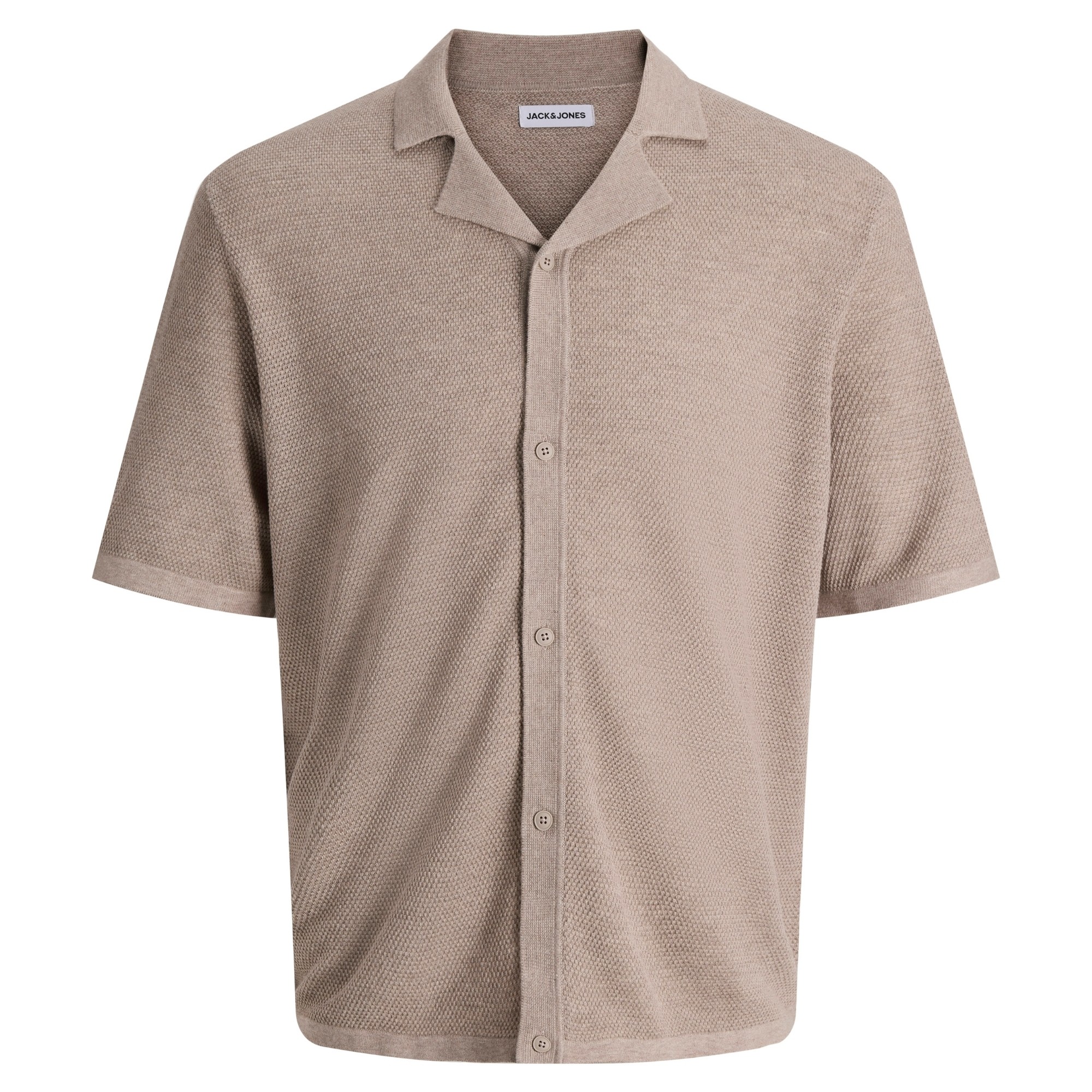 JACK & JONES Marškiniai trump. rankovėmis vyrams, Ruda, Chris knit 1