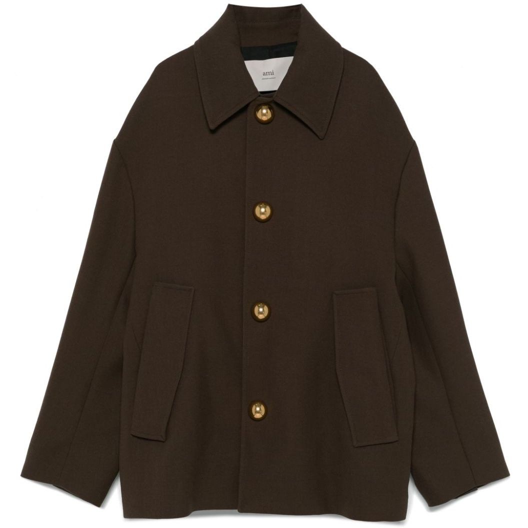 AMI PARIS Paltas moterims, Ruda, Coat