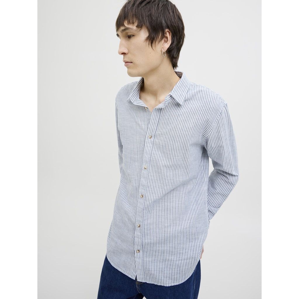 JACK & JONES Marškiniai ilgomis rankovėmis vyrams, Mėlyna, Summer shirt 4
