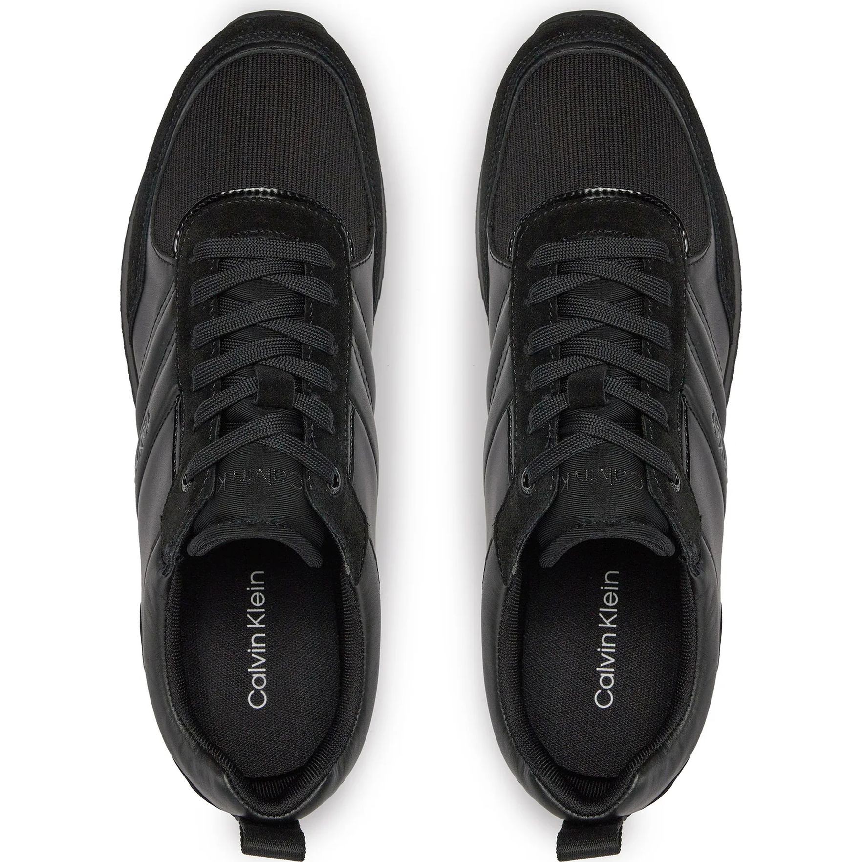 CALVIN KLEIN Laisvalaikio bateliai vyrams, Juoda, Low top lace up mix leisure 4