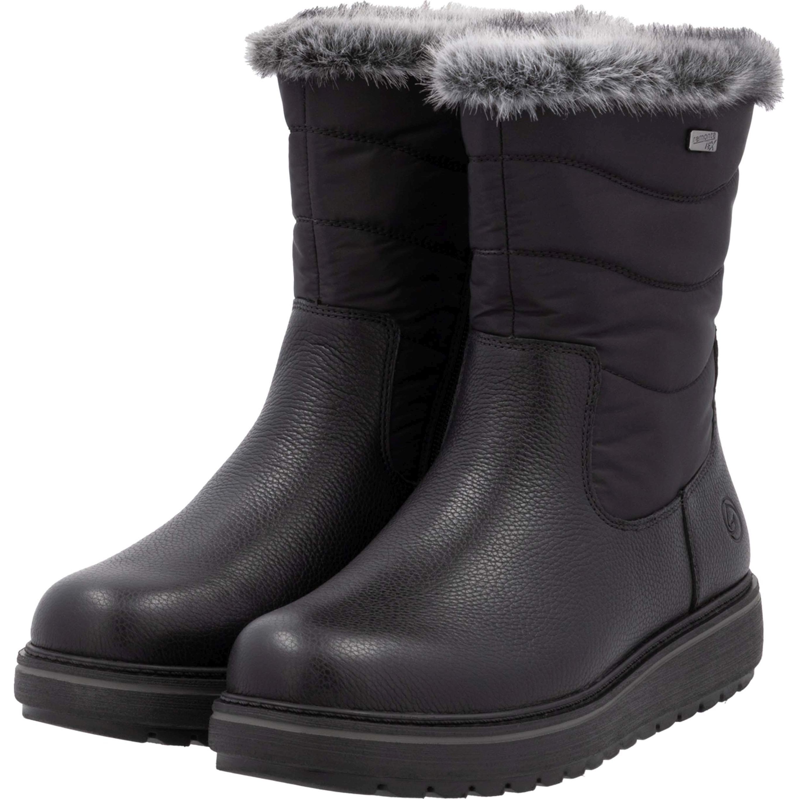 REMONTE Aulinukai moterims, Juoda, Ladies mid height boots 10