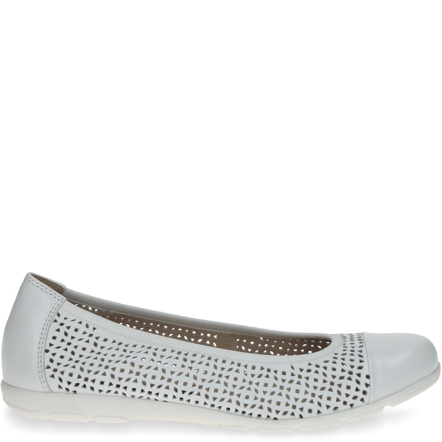 CAPRICE Balerinos moterims, Balta, Ballerinas 2
