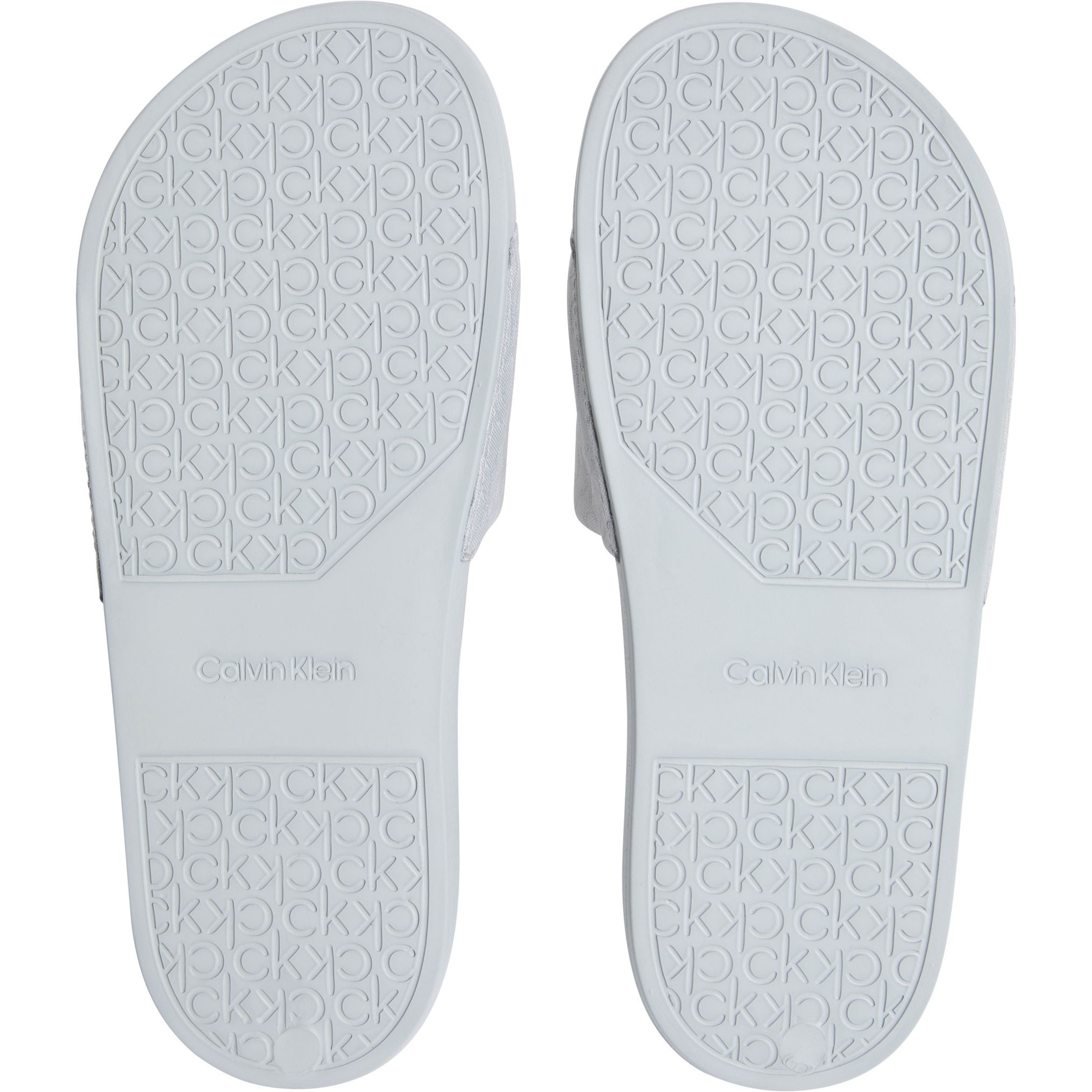 CALVIN KLEIN Guminės šlepetės moterims, Pilka, Pool slide 5