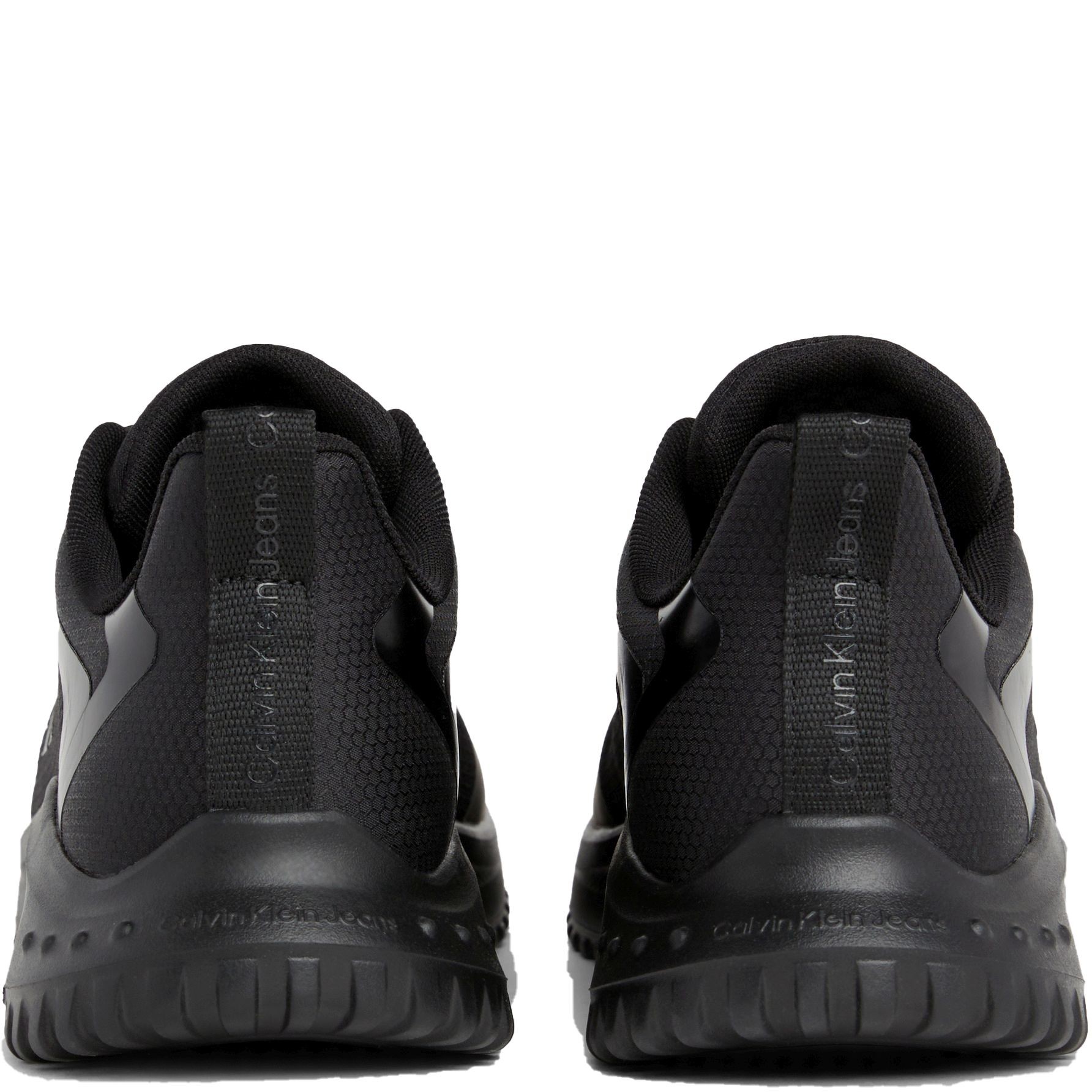 CALVIN KLEIN JEANS Laisvalaikio bateliai vyrams, Juoda, Runner low lace mix leisure 3