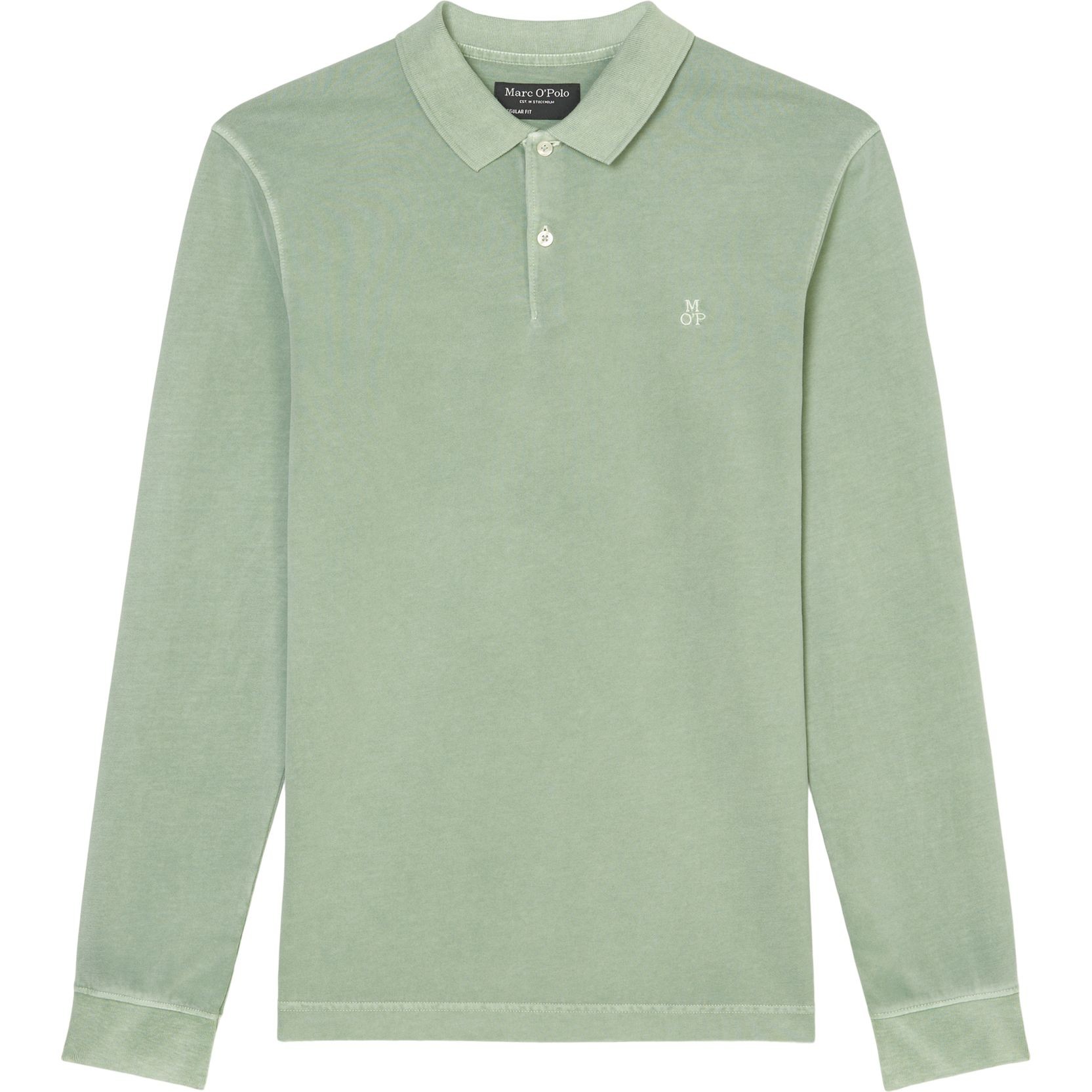 MARC O'POLO Polo marškiniai ilgos rank. vyrams, Žalia, Polo long 520223655004 1